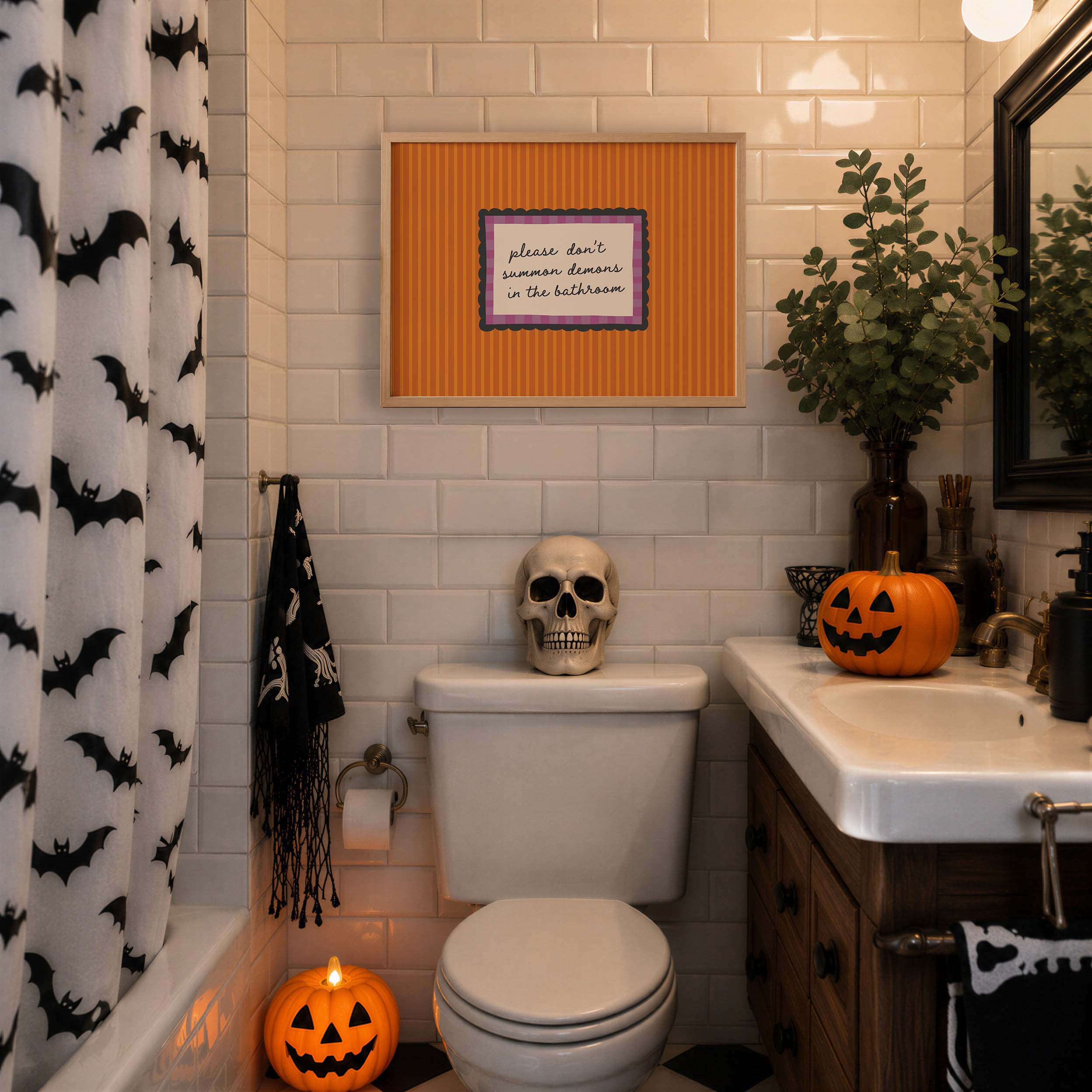 Funny Halloween Bathroom Print - Image 2