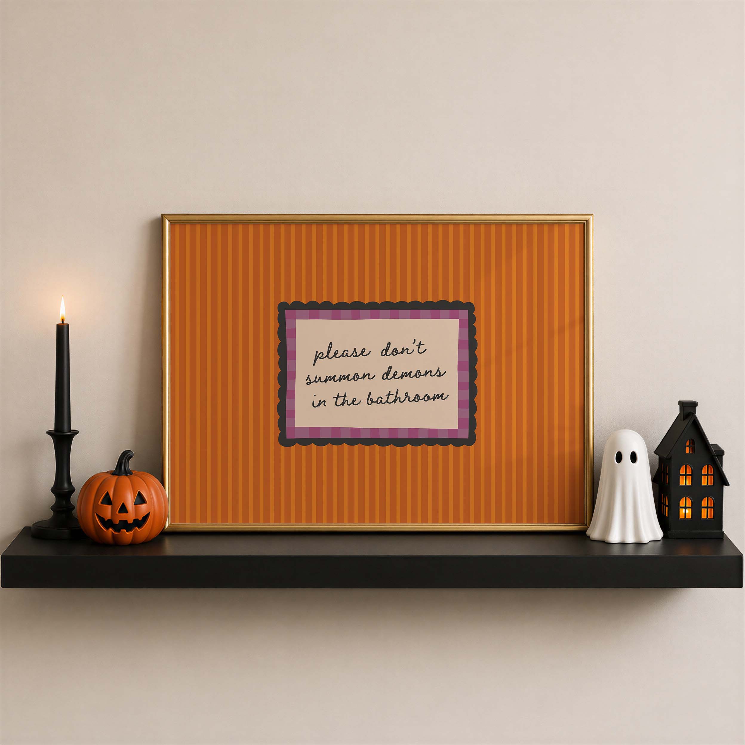 Funny Halloween Bathroom Print - Image 4