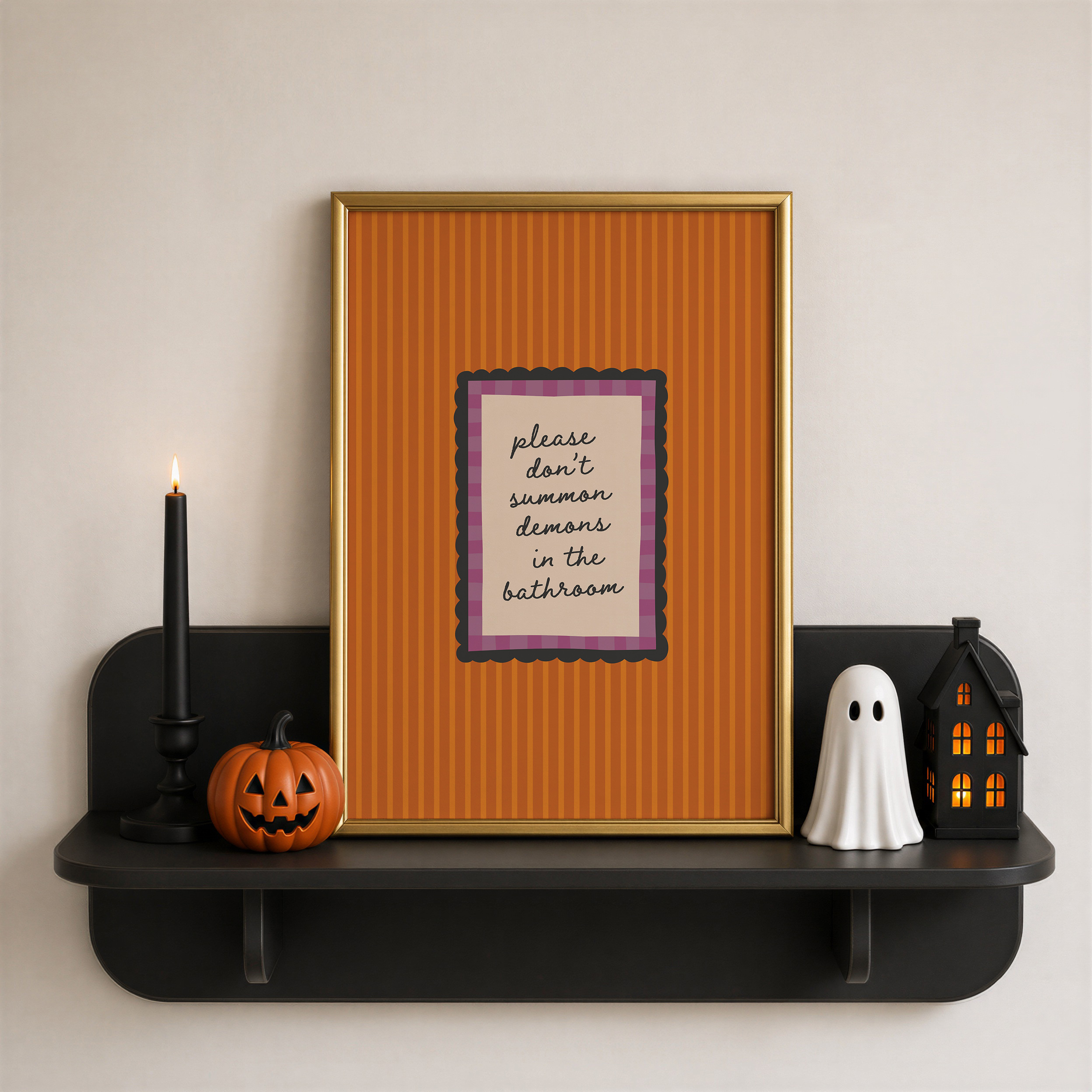Funny Halloween Bathroom Print - Image 3