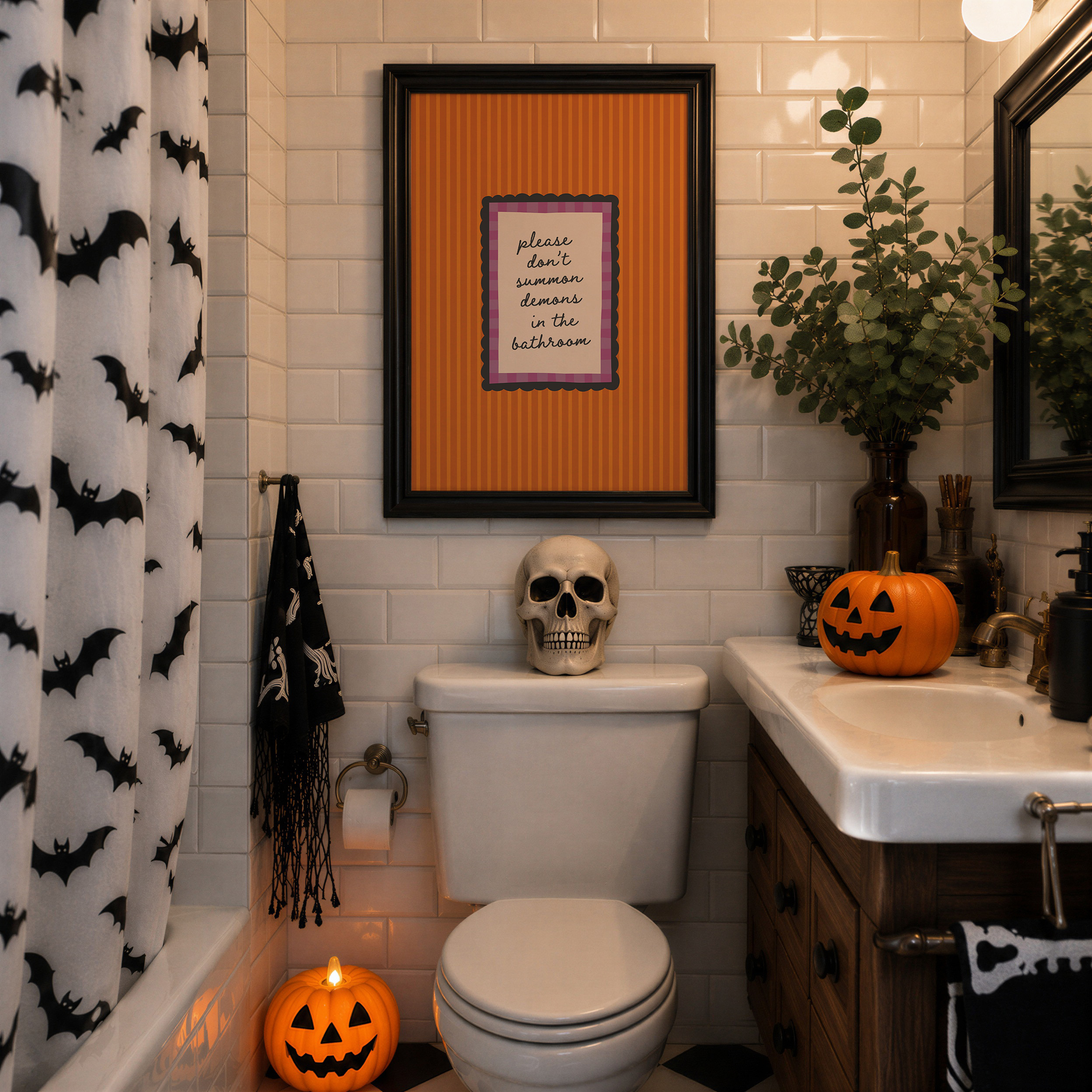 Funny Halloween Bathroom Print - Image 2