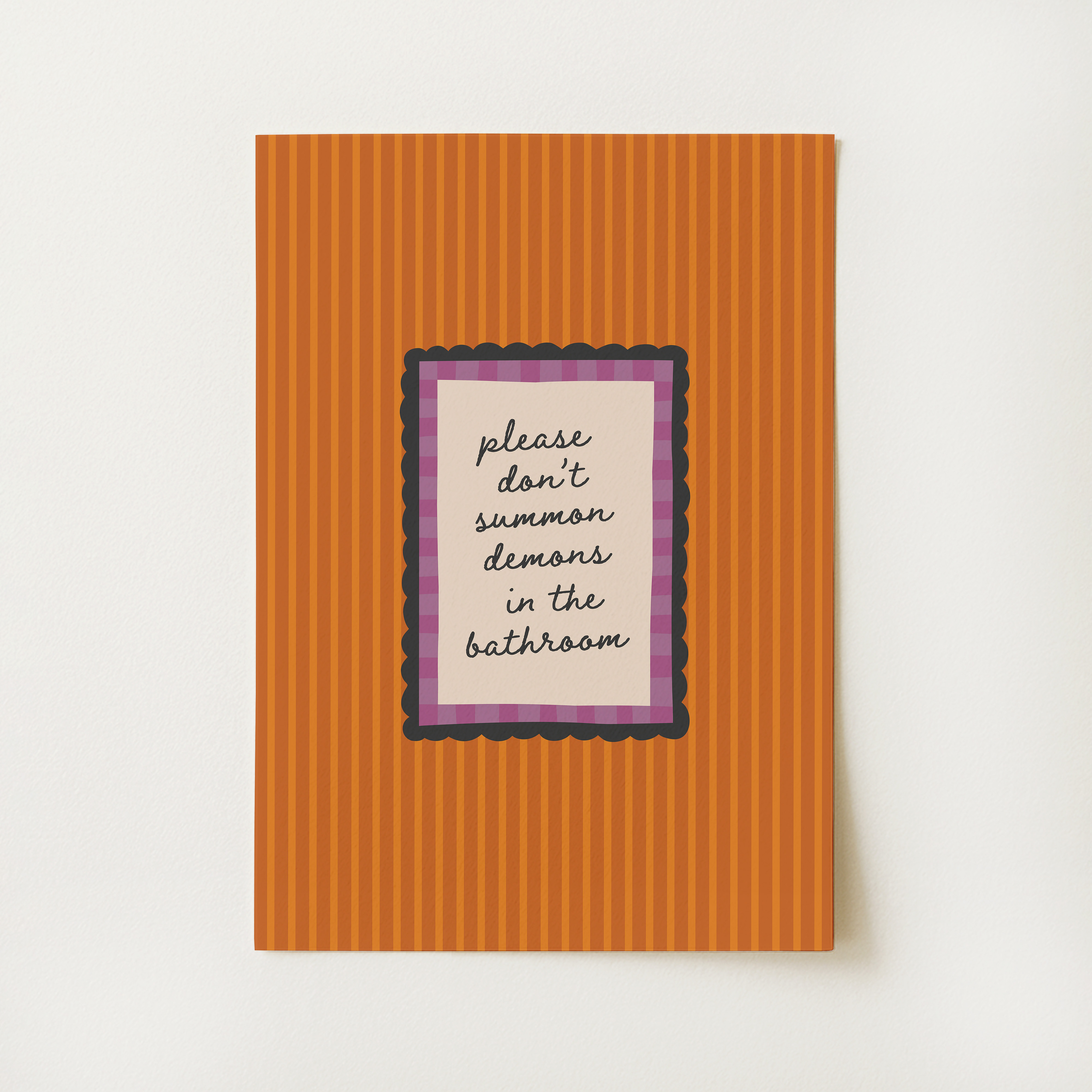 Funny Halloween Bathroom Print