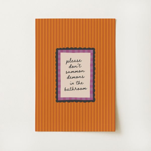 Funny Halloween Bathroom Print