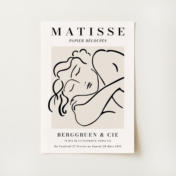 Matisse Woman Sleeping Sketch Exhibition Poster Print