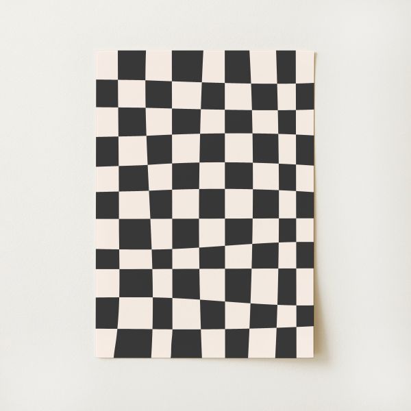 Black and White Abstract Print
