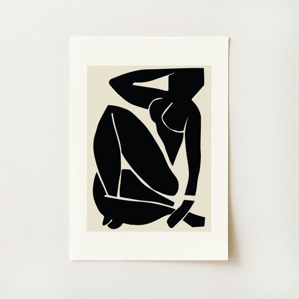 Matisse Exhibition Black Nude Print
