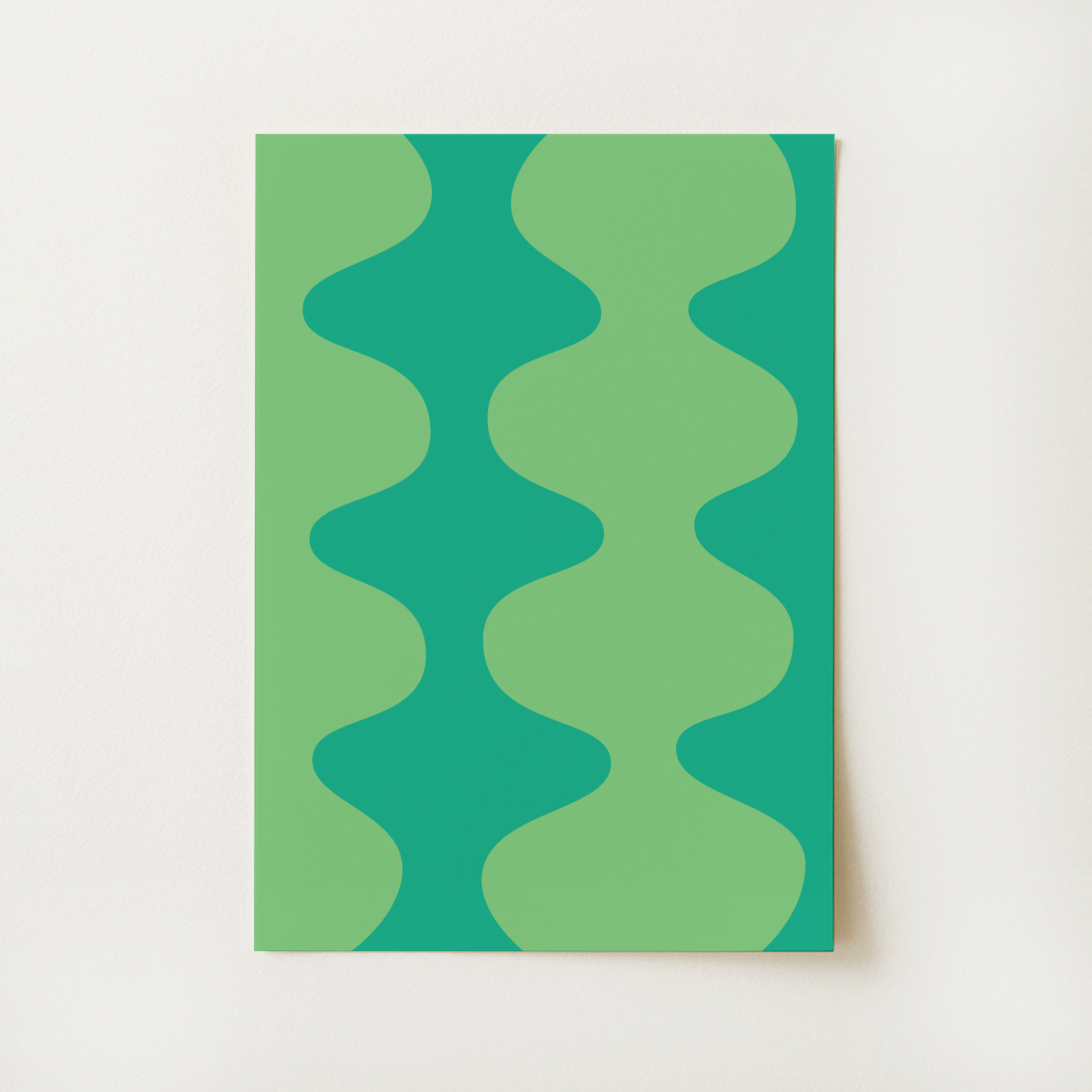 Green Abstract Print