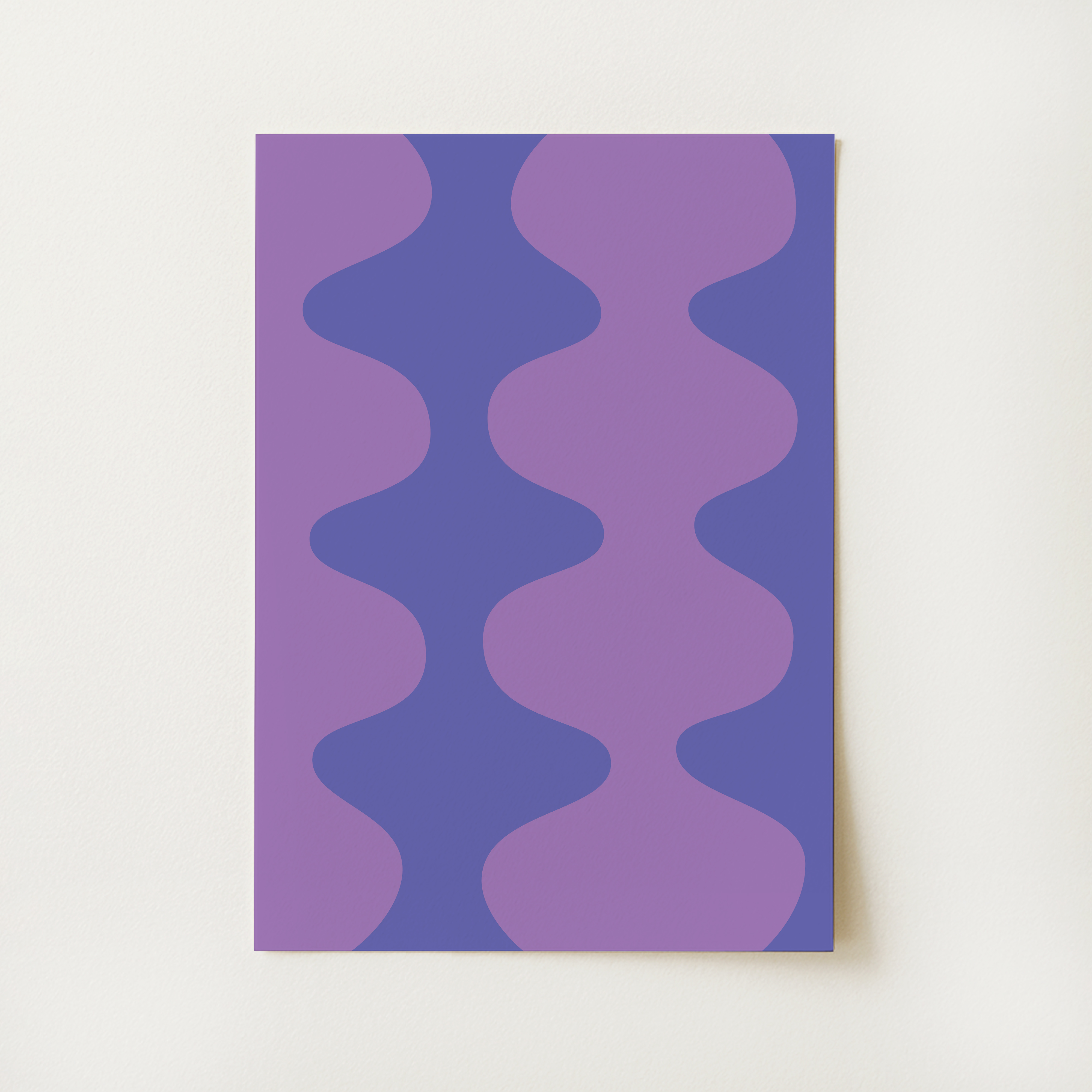 Blue Purple Abstract Print
