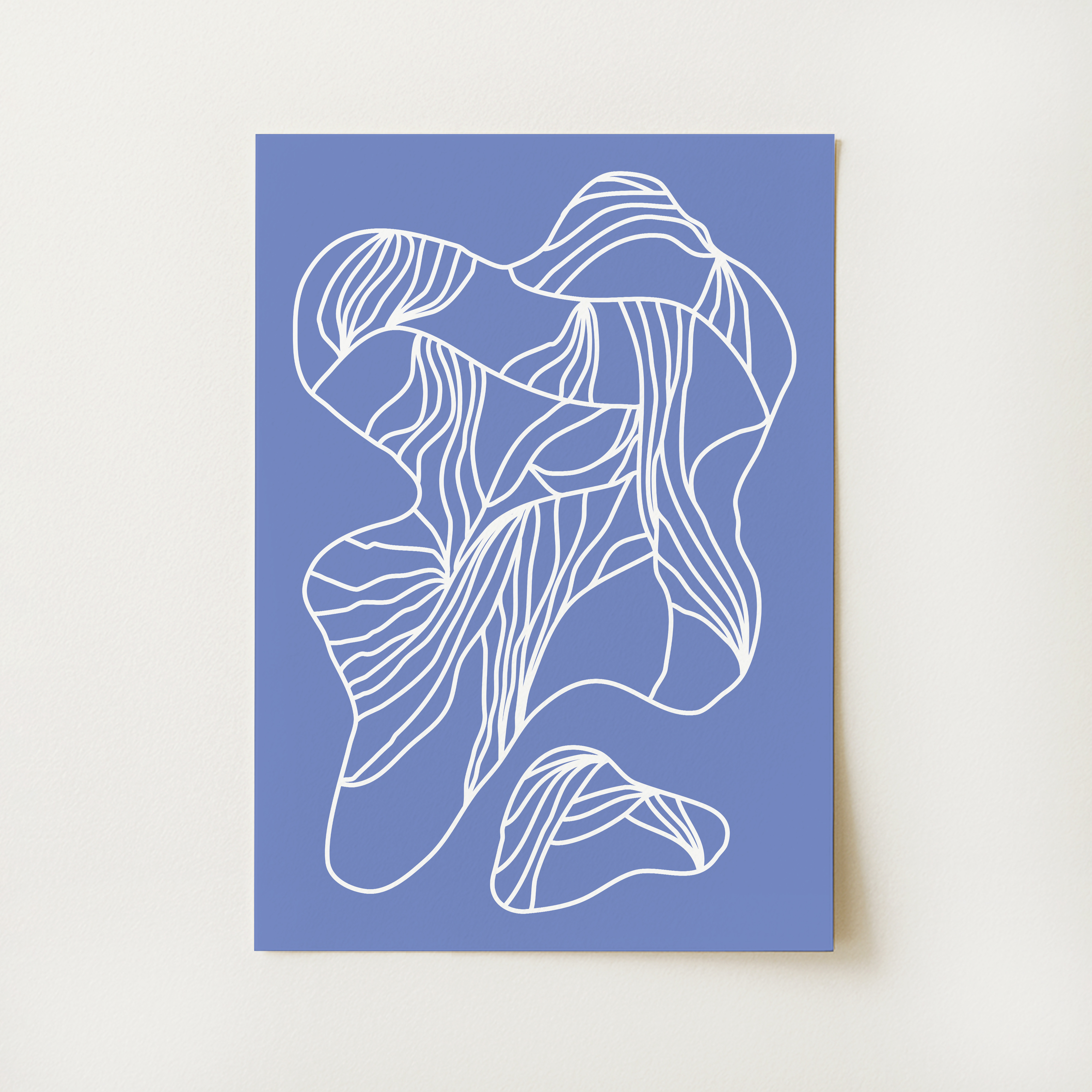 Coral Abstract Print