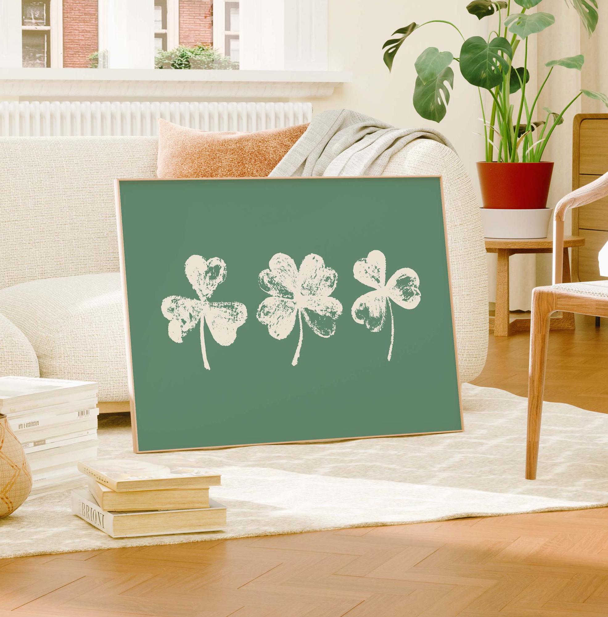 3 Clovers Print