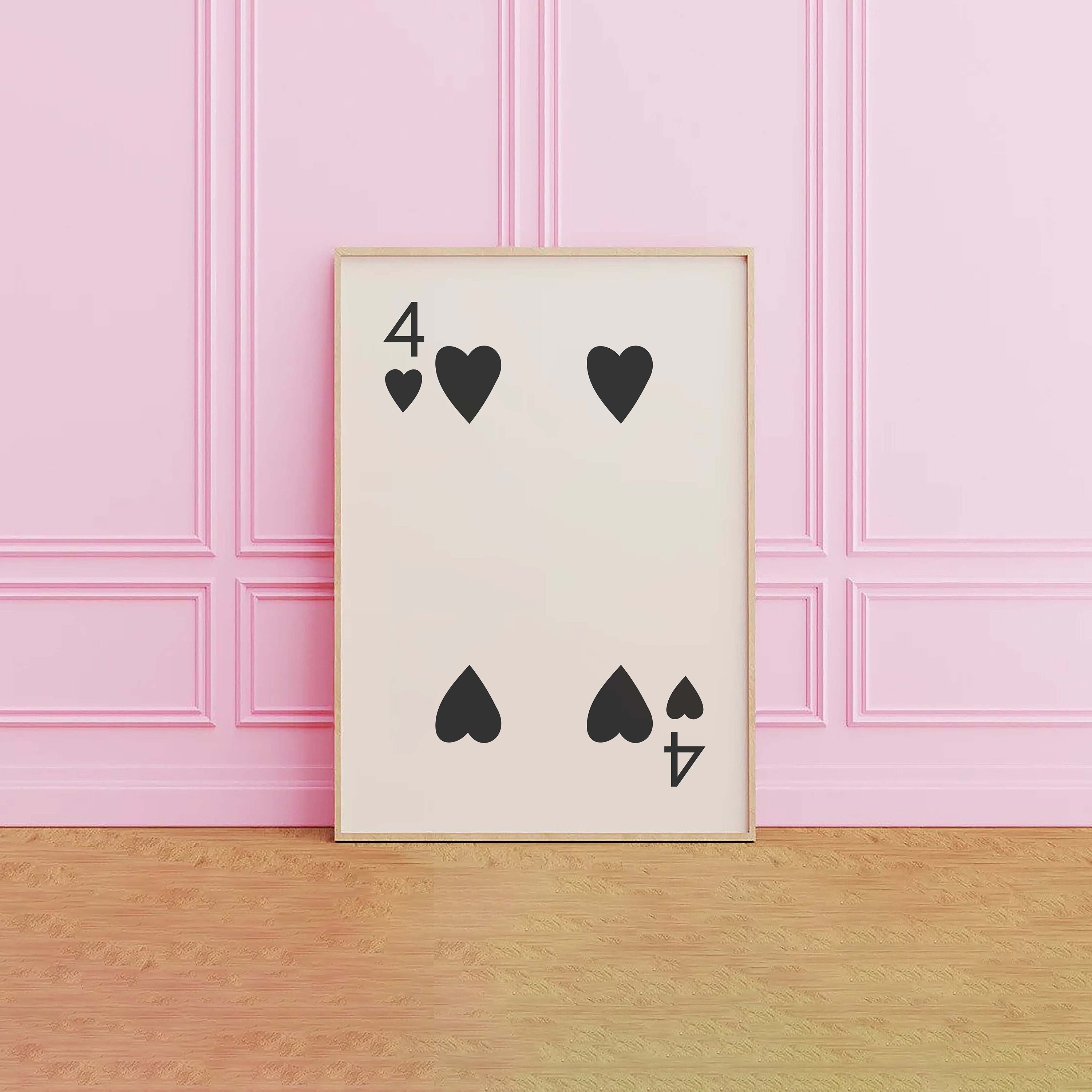 4 of Hearts Print