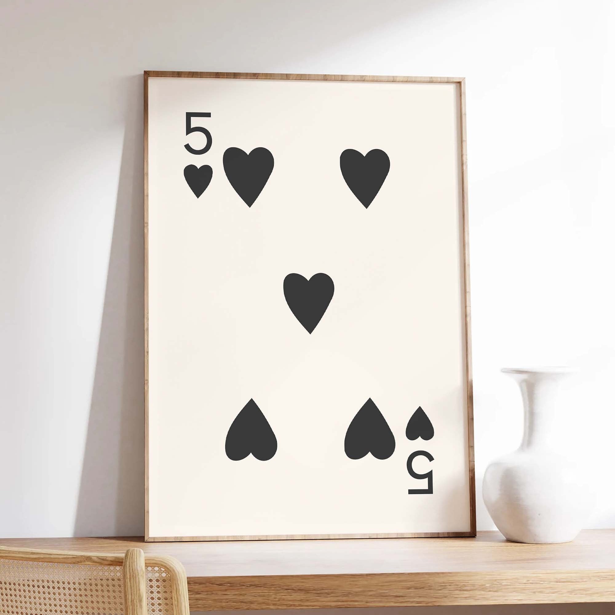 5 of Hearts Print - Image 4