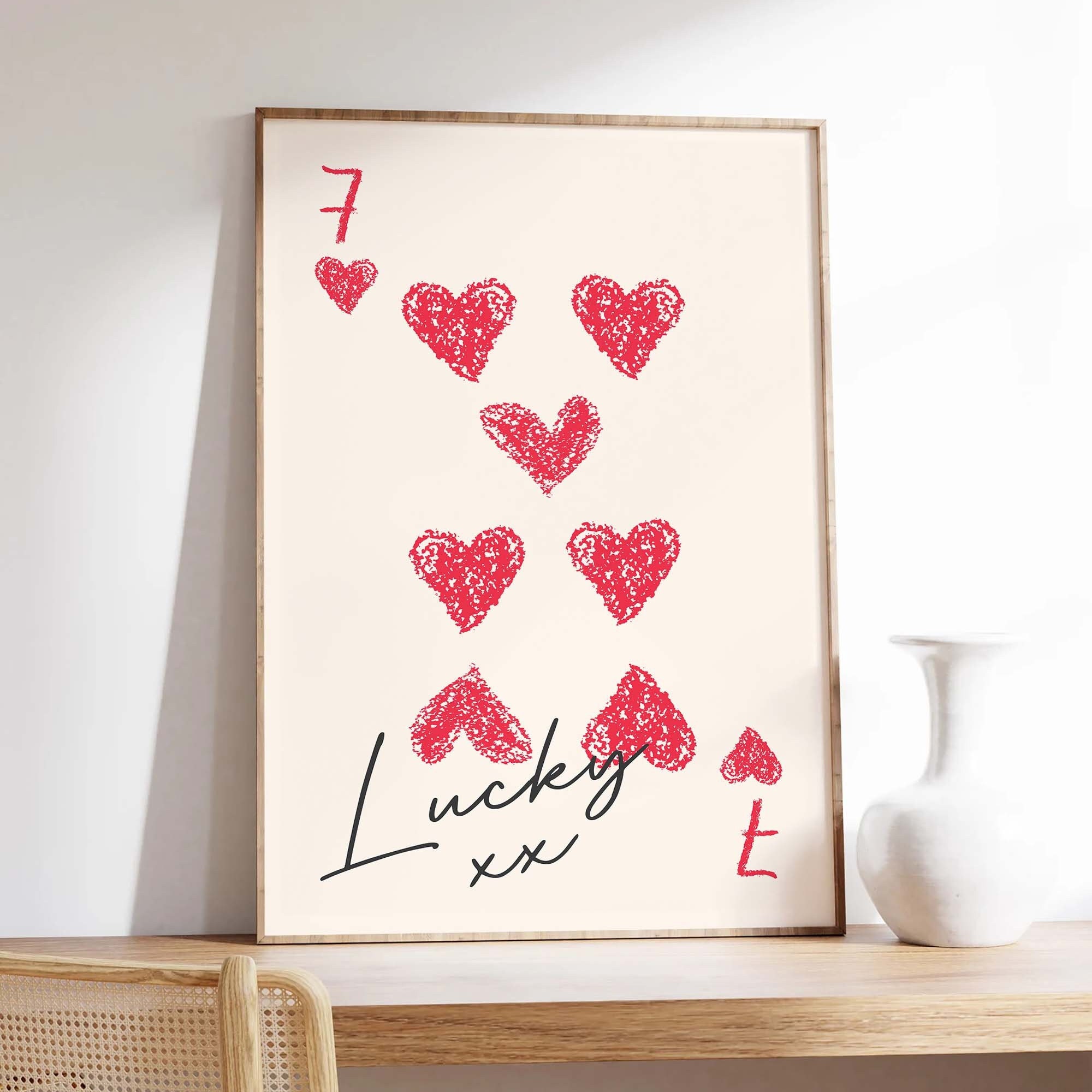 7 of Hearts Print - Image 4