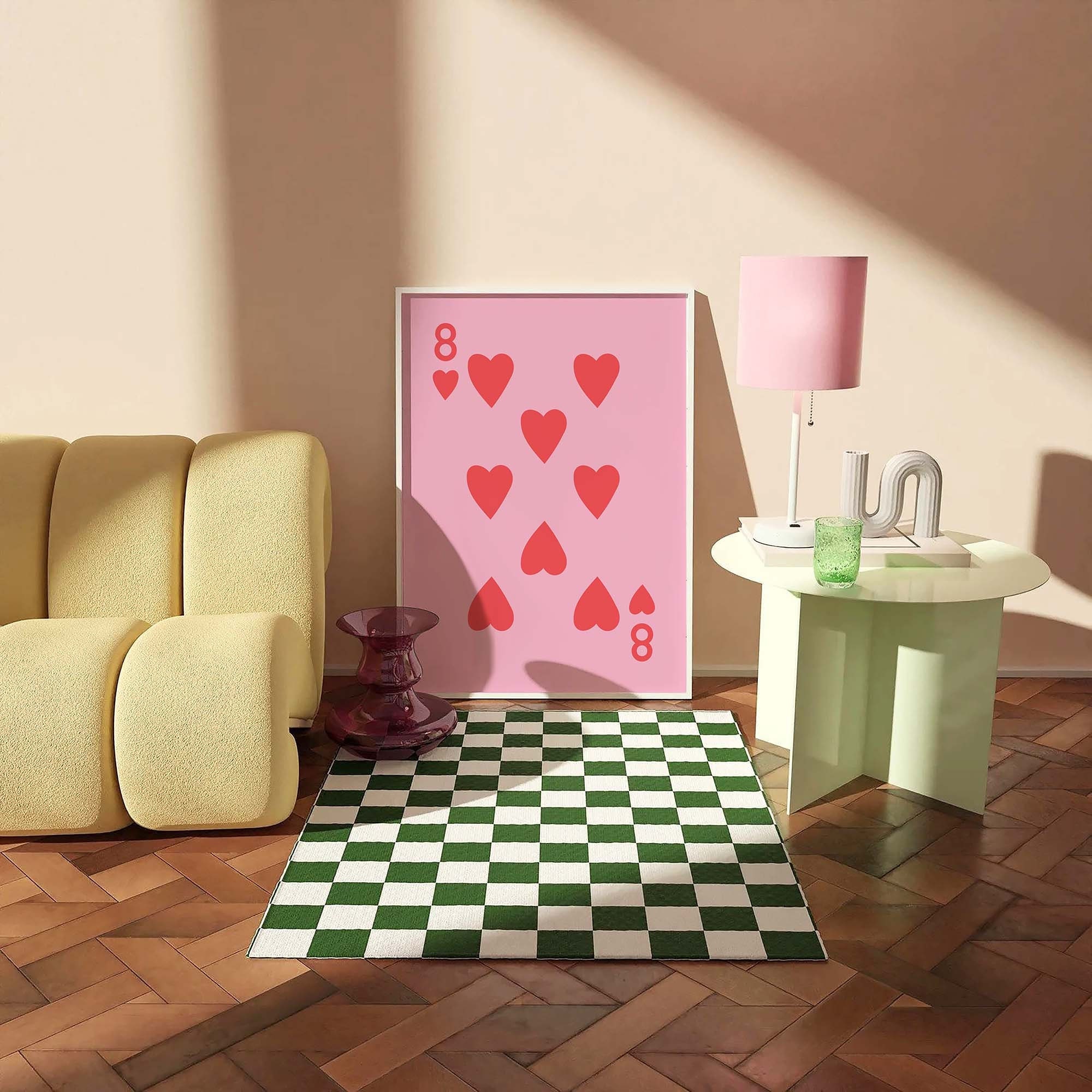 8 of Hearts Print