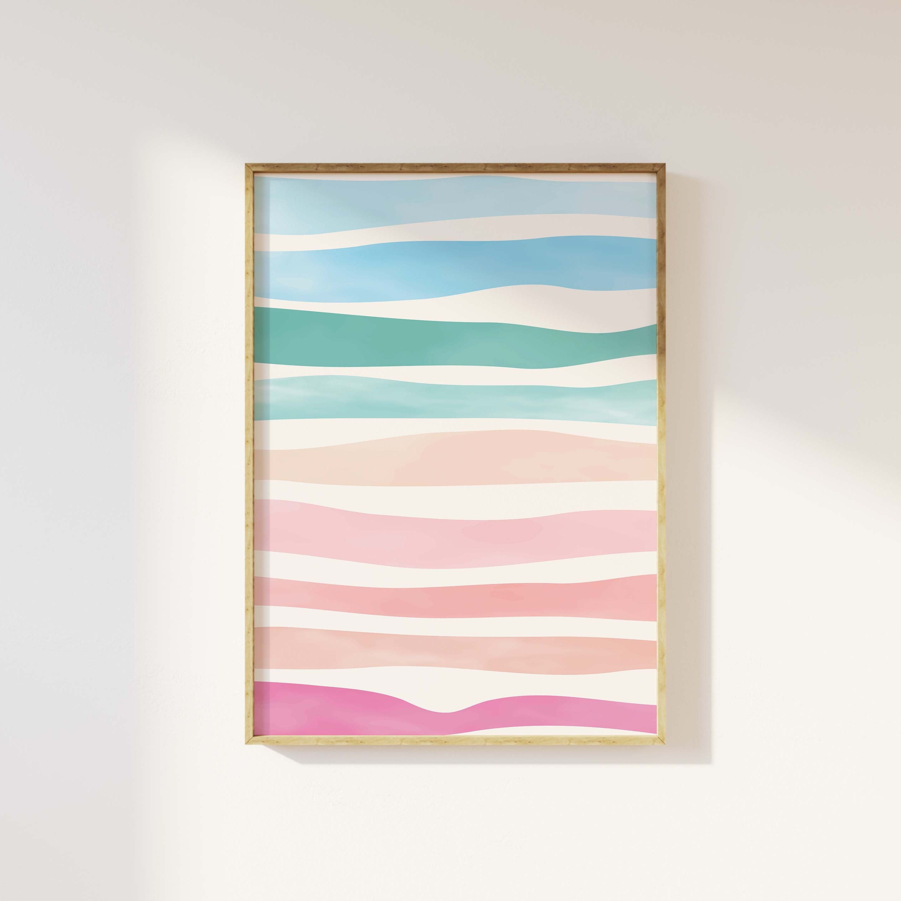 Abstract Colorful Waves Print - Image 4