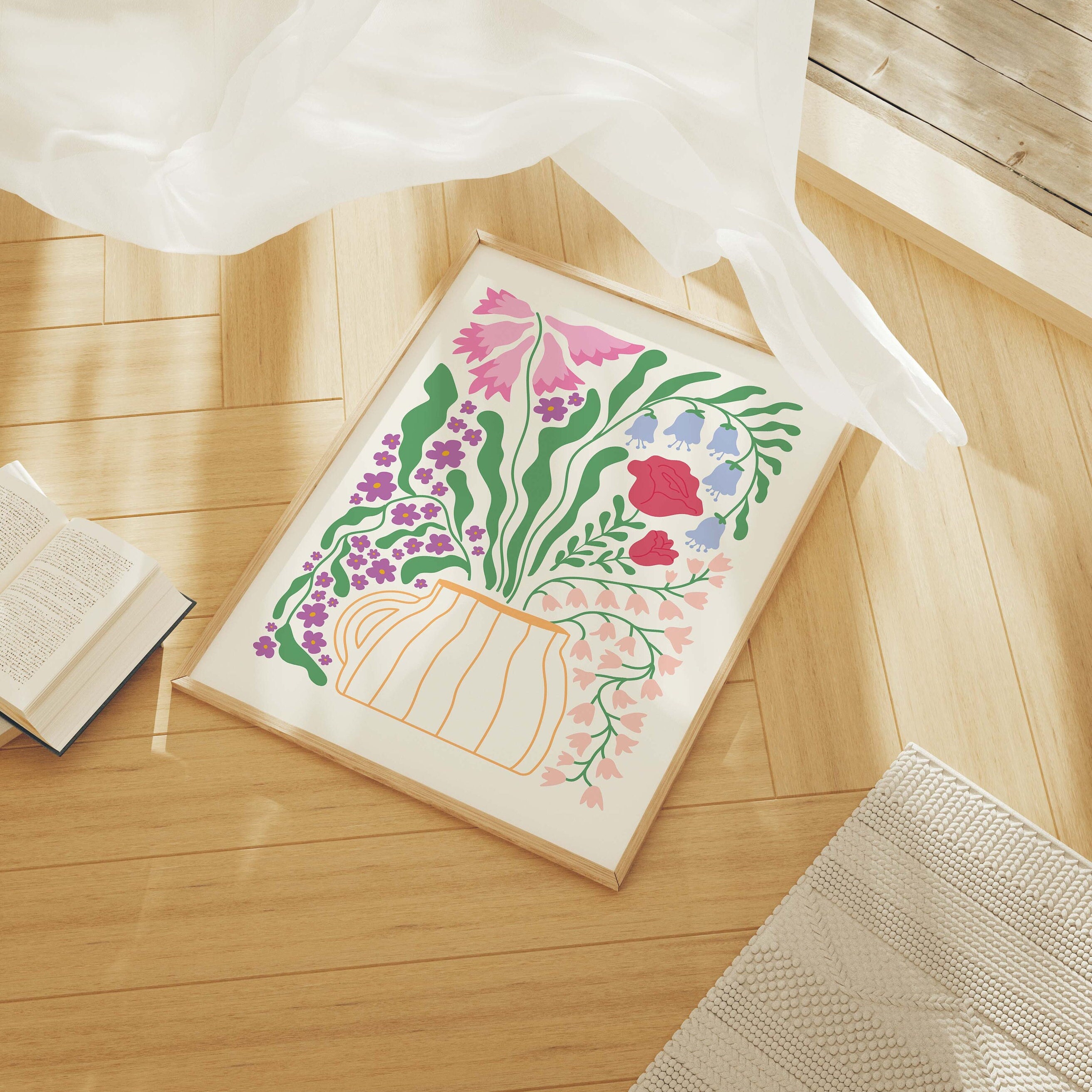 Abstract Floral Print - Image 3