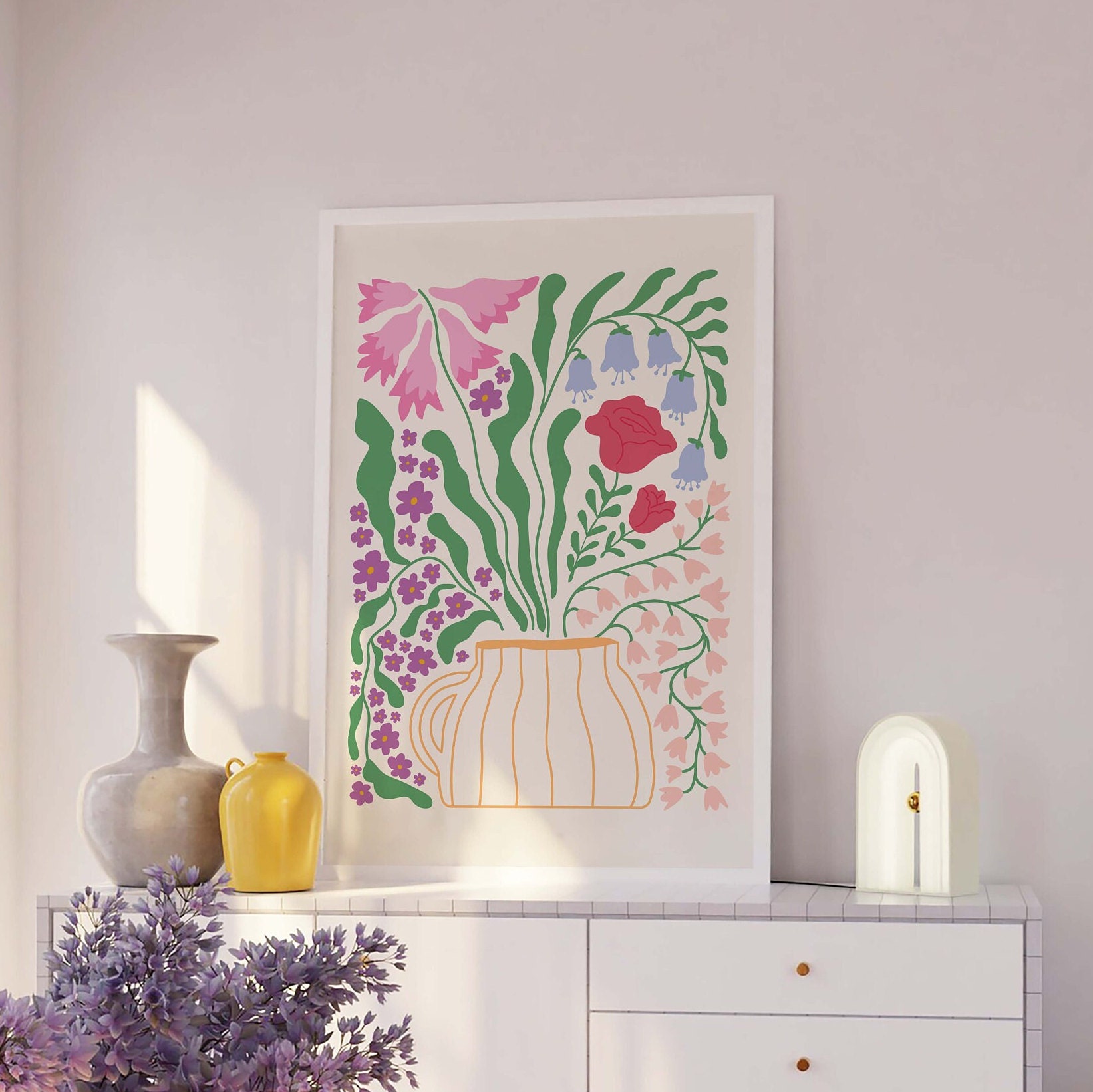 Abstract Floral Print - Image 4