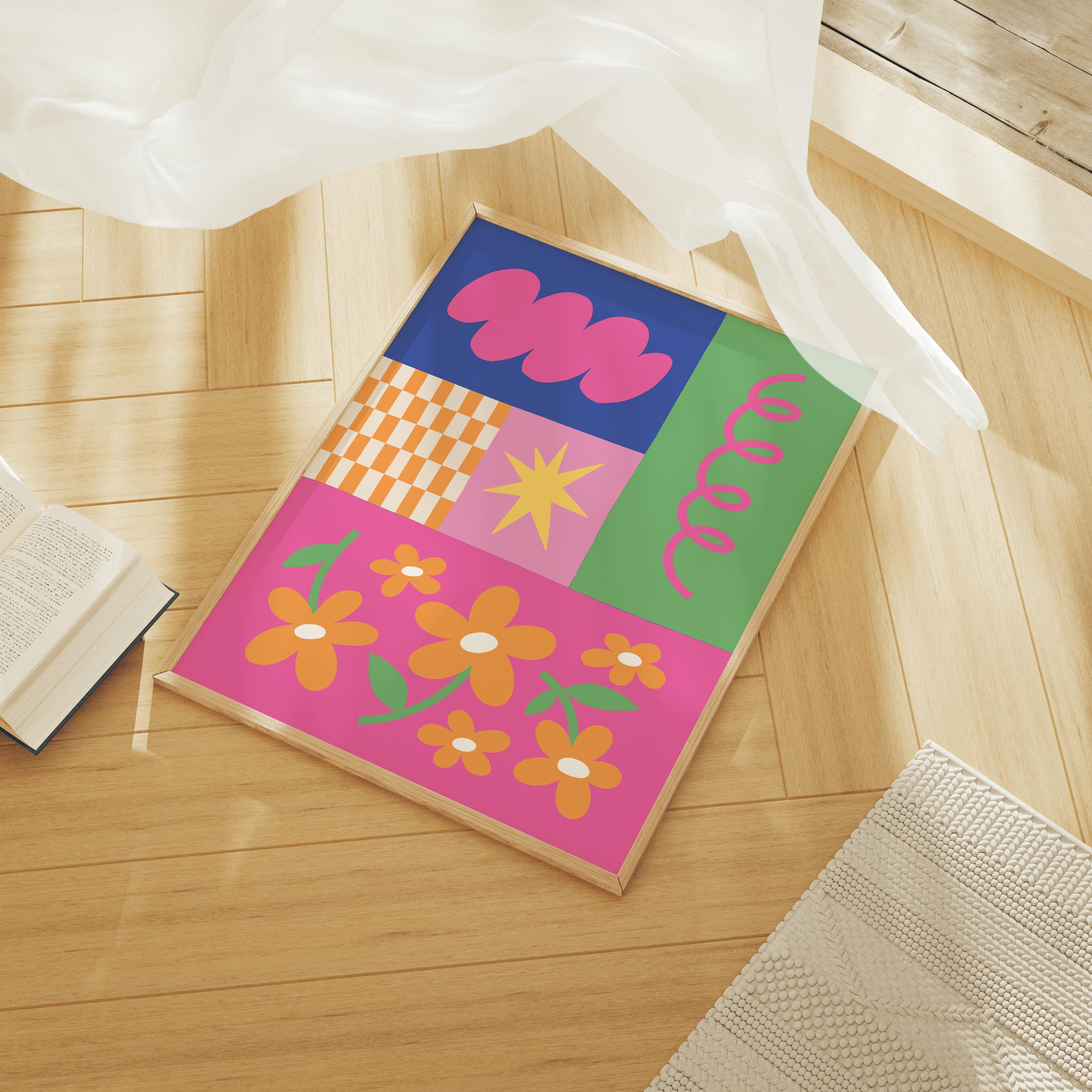 Abstract Floral Print - Image 3