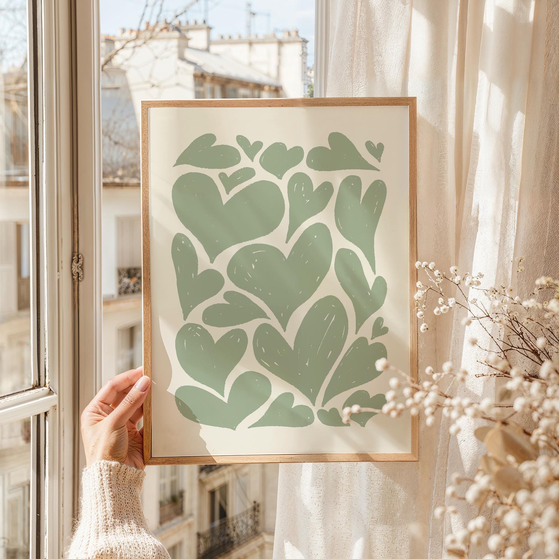 Abstract Hearts Print - Image 2