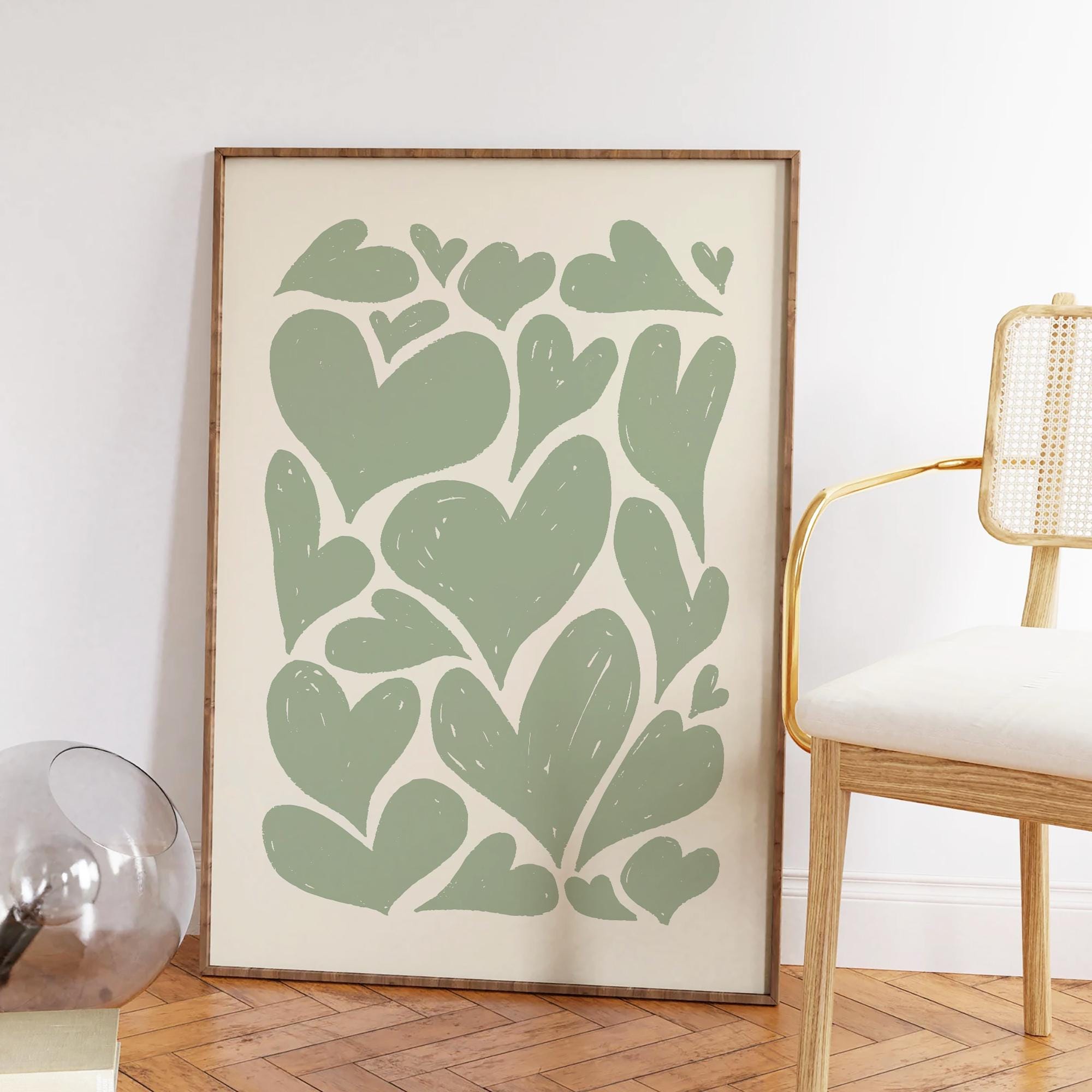 Abstract Hearts Print - Image 5