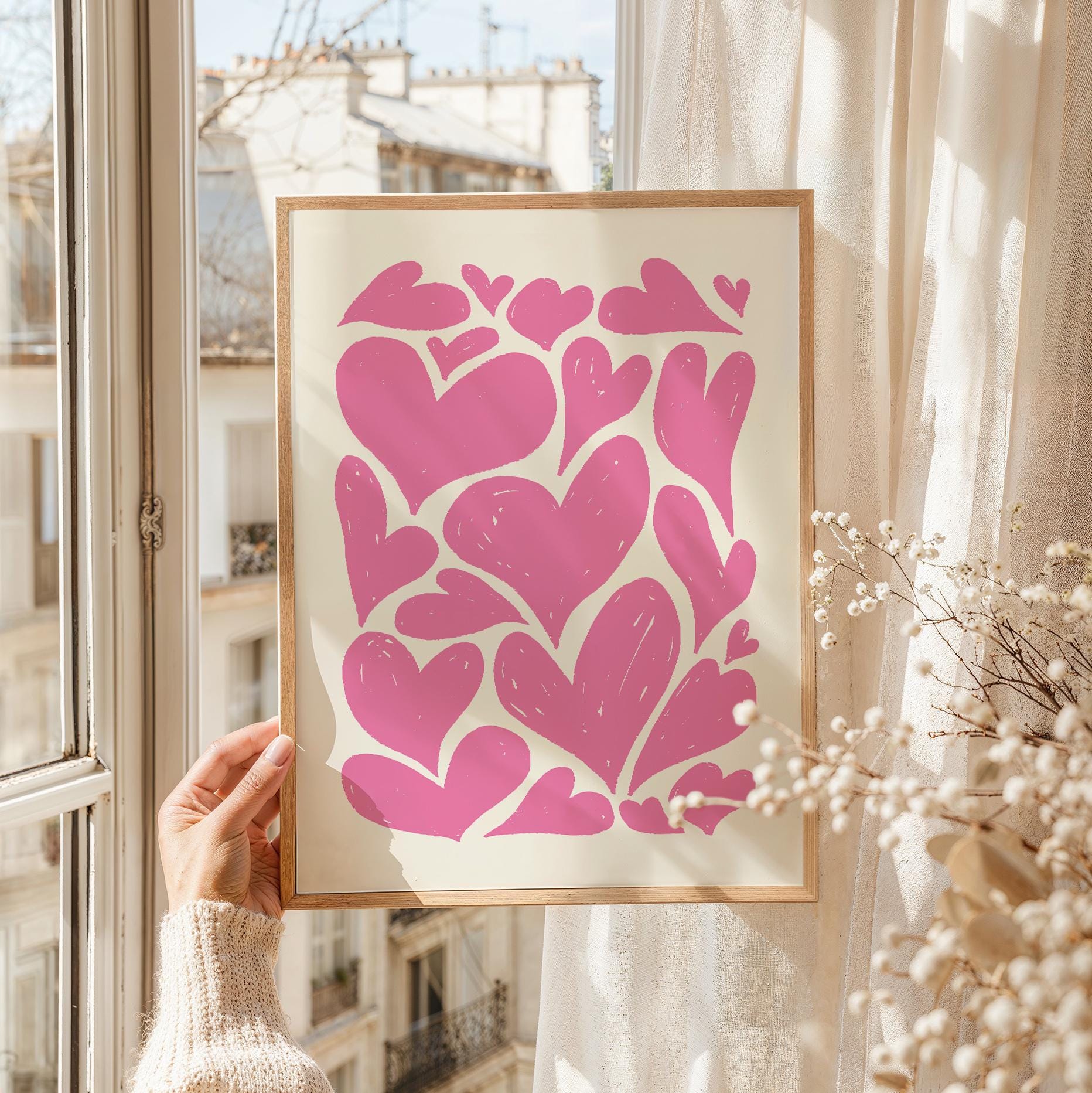 Abstract Hearts Print - Image 3