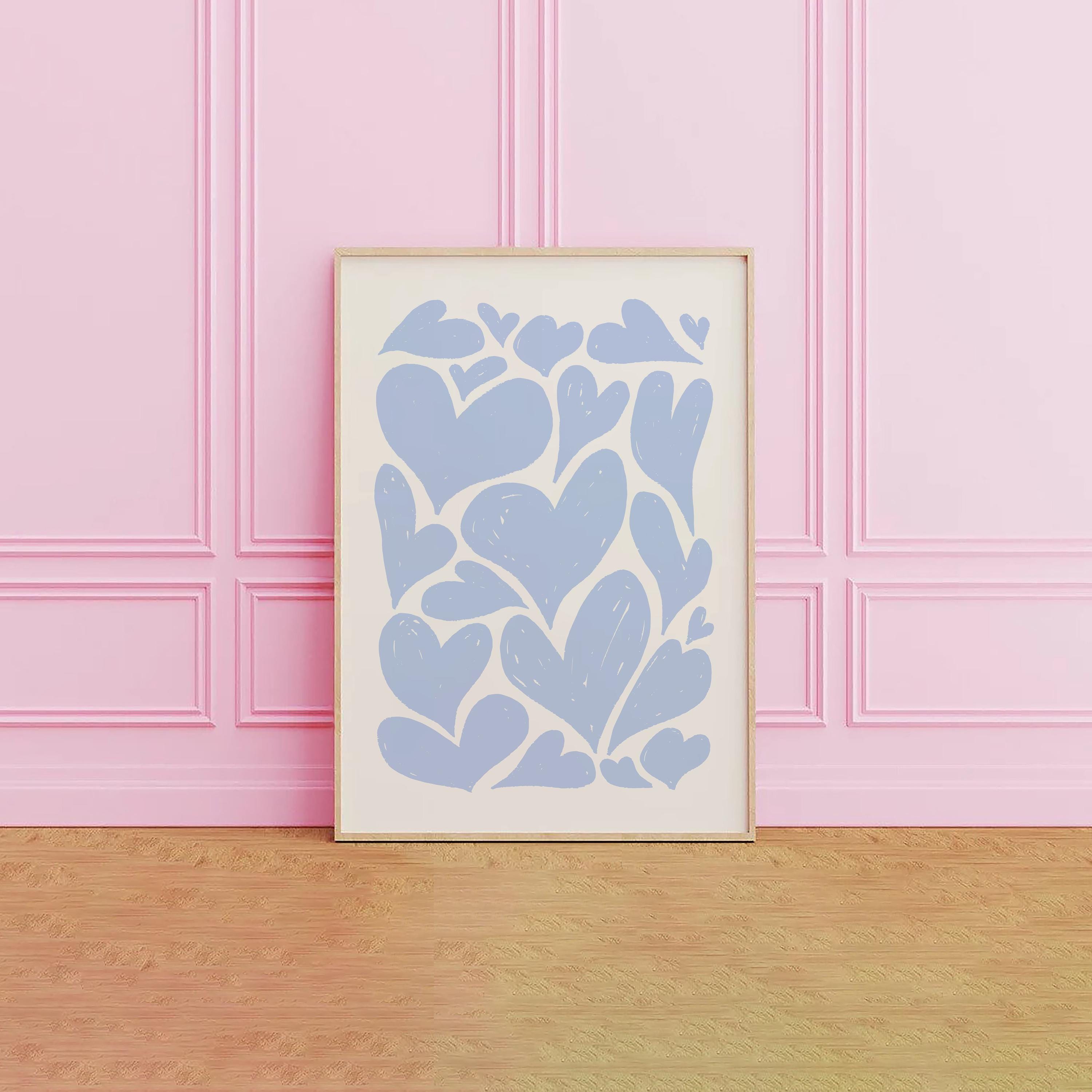 Abstract Hearts Print