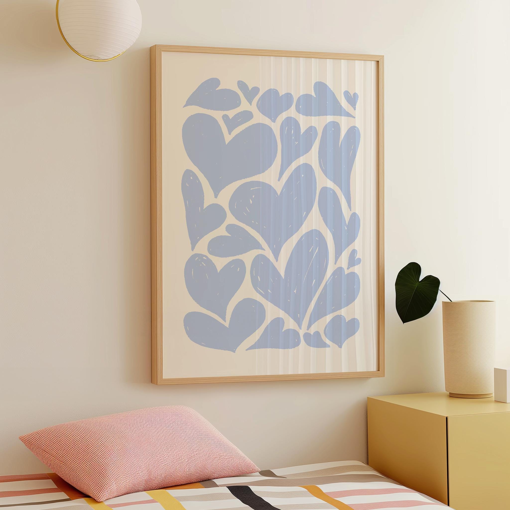 Abstract Hearts Print - Image 2