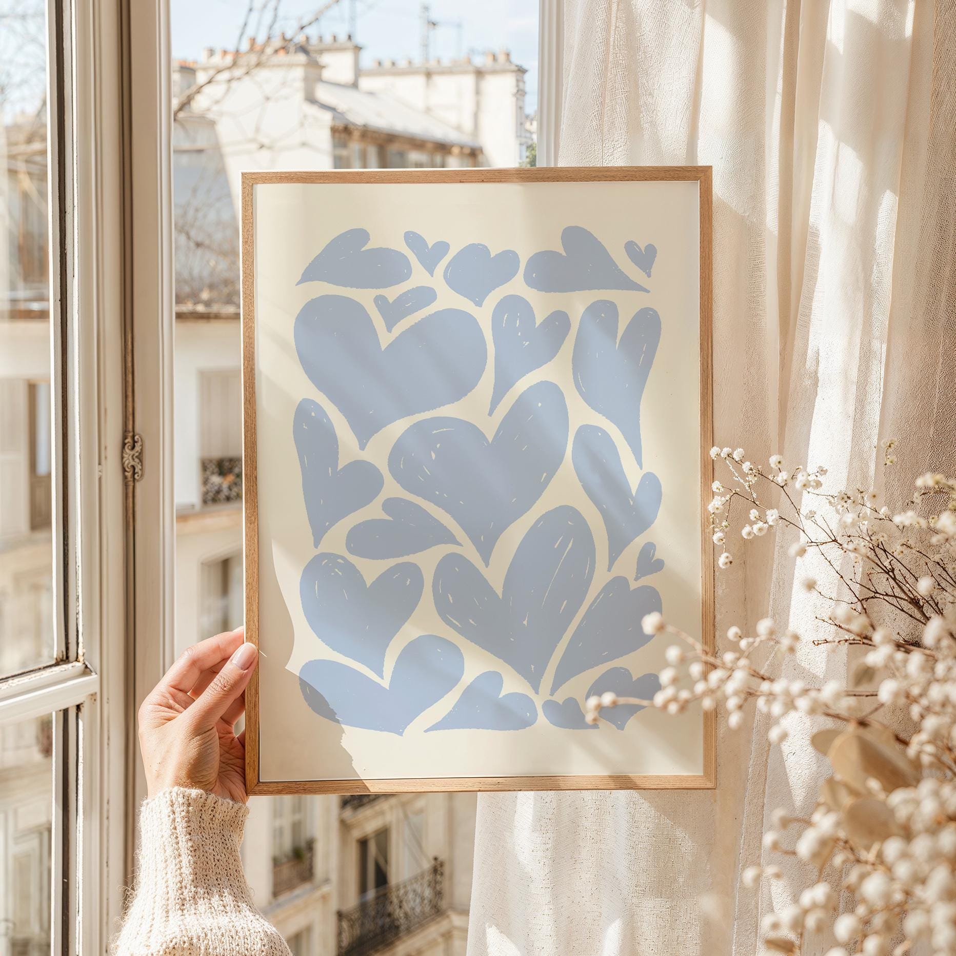 Abstract Hearts Print - Image 3