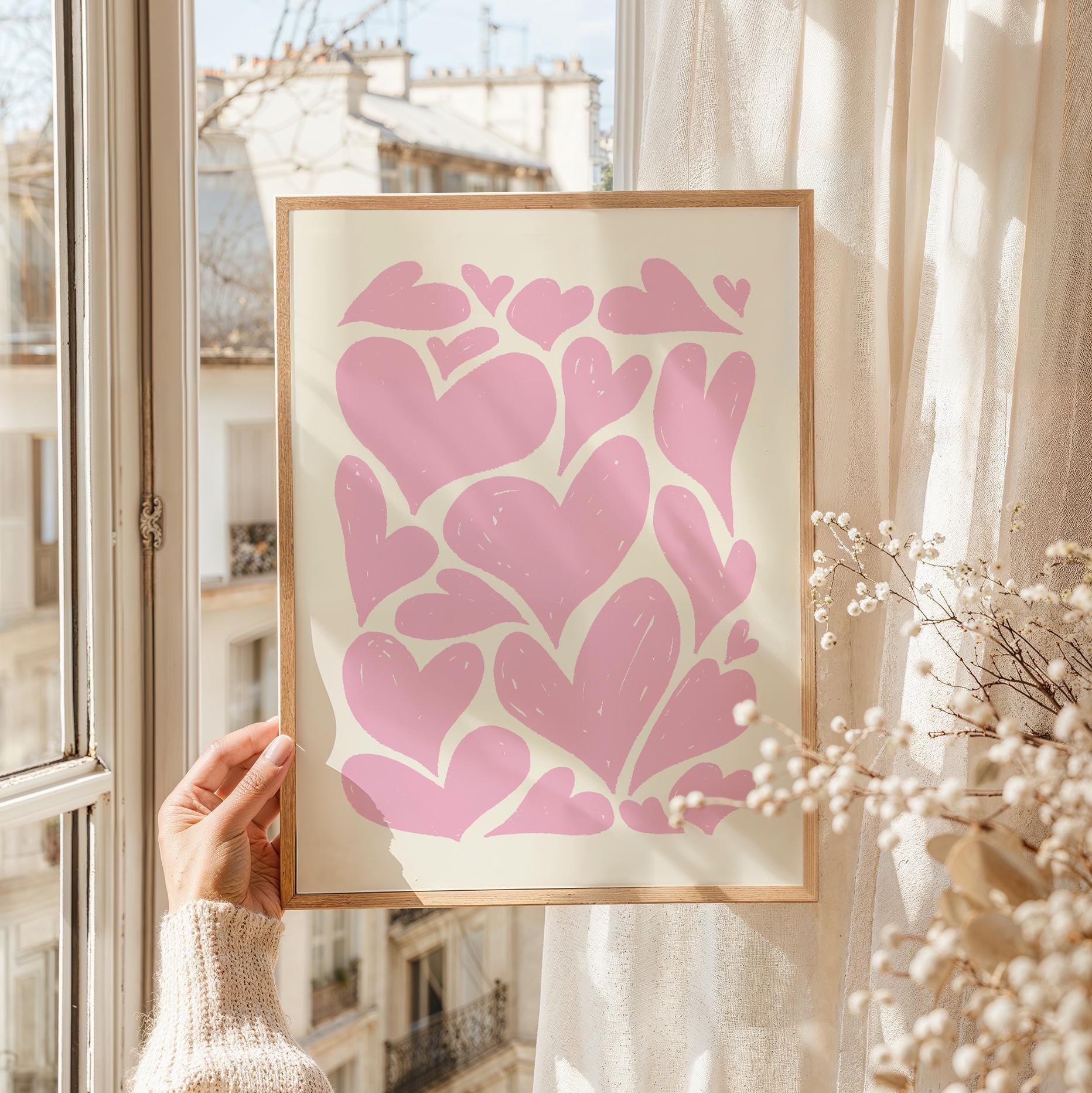 Abstract Hearts Print - Image 2