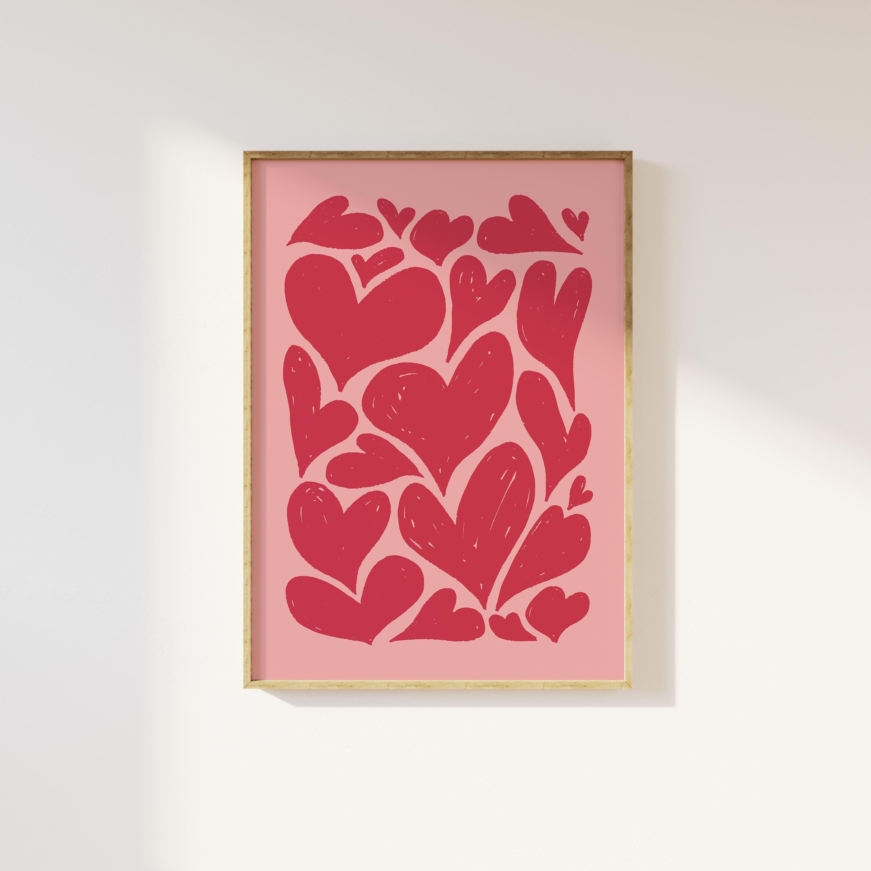 Abstract Hearts Print - Image 2