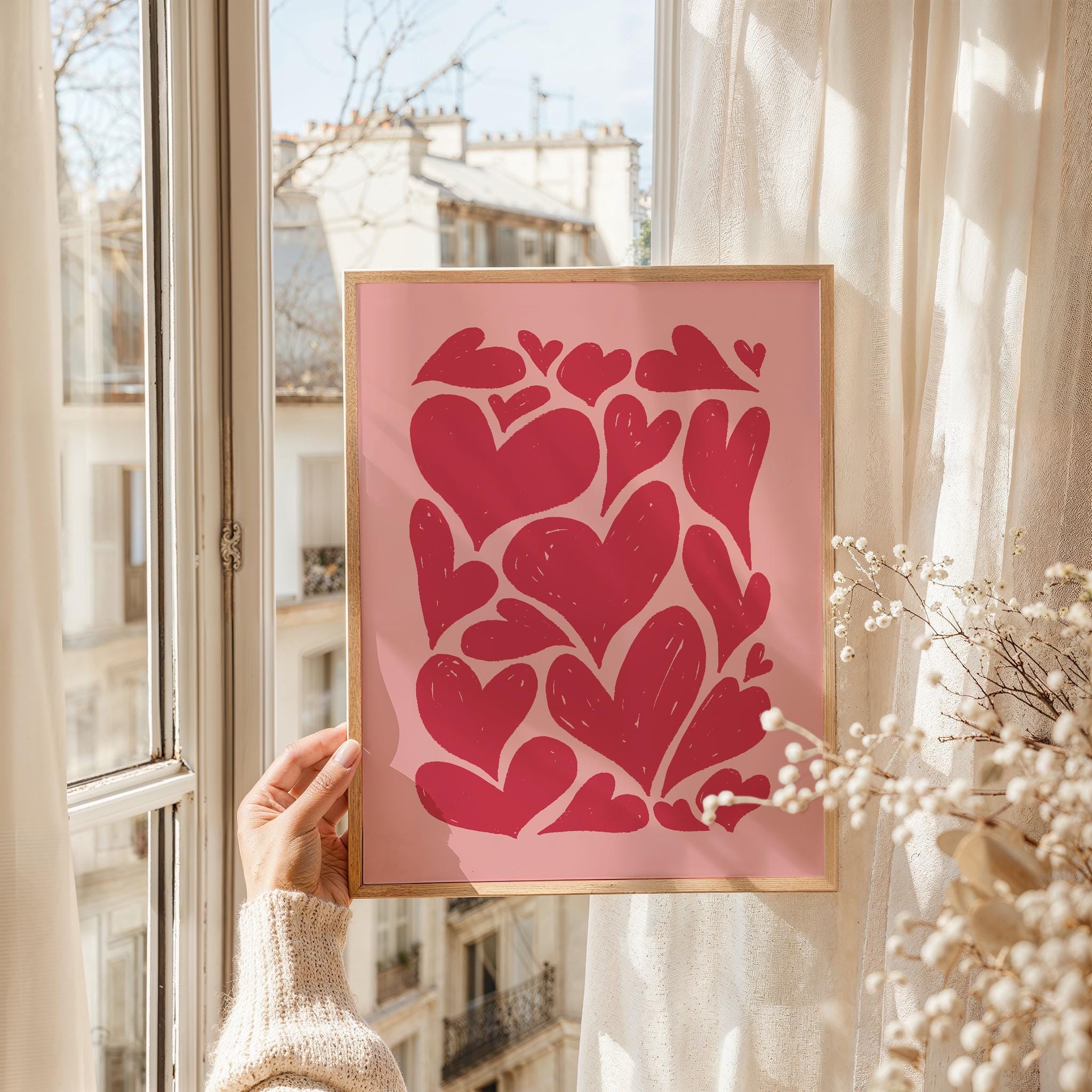 Abstract Hearts Print - Image 3
