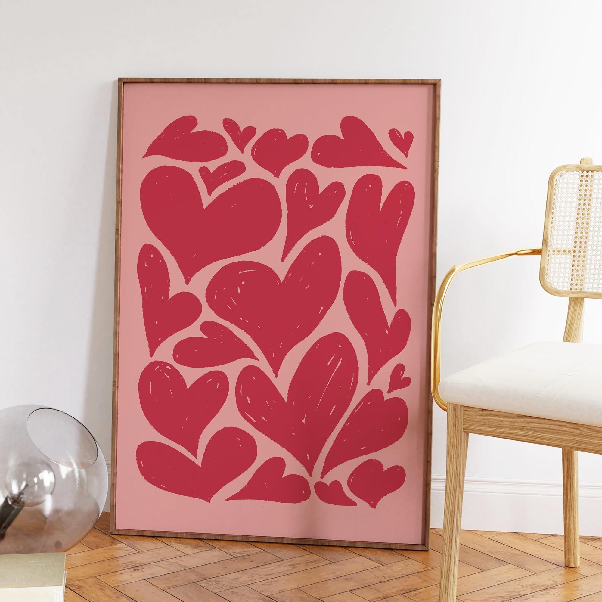 Abstract Hearts Print - Image 5