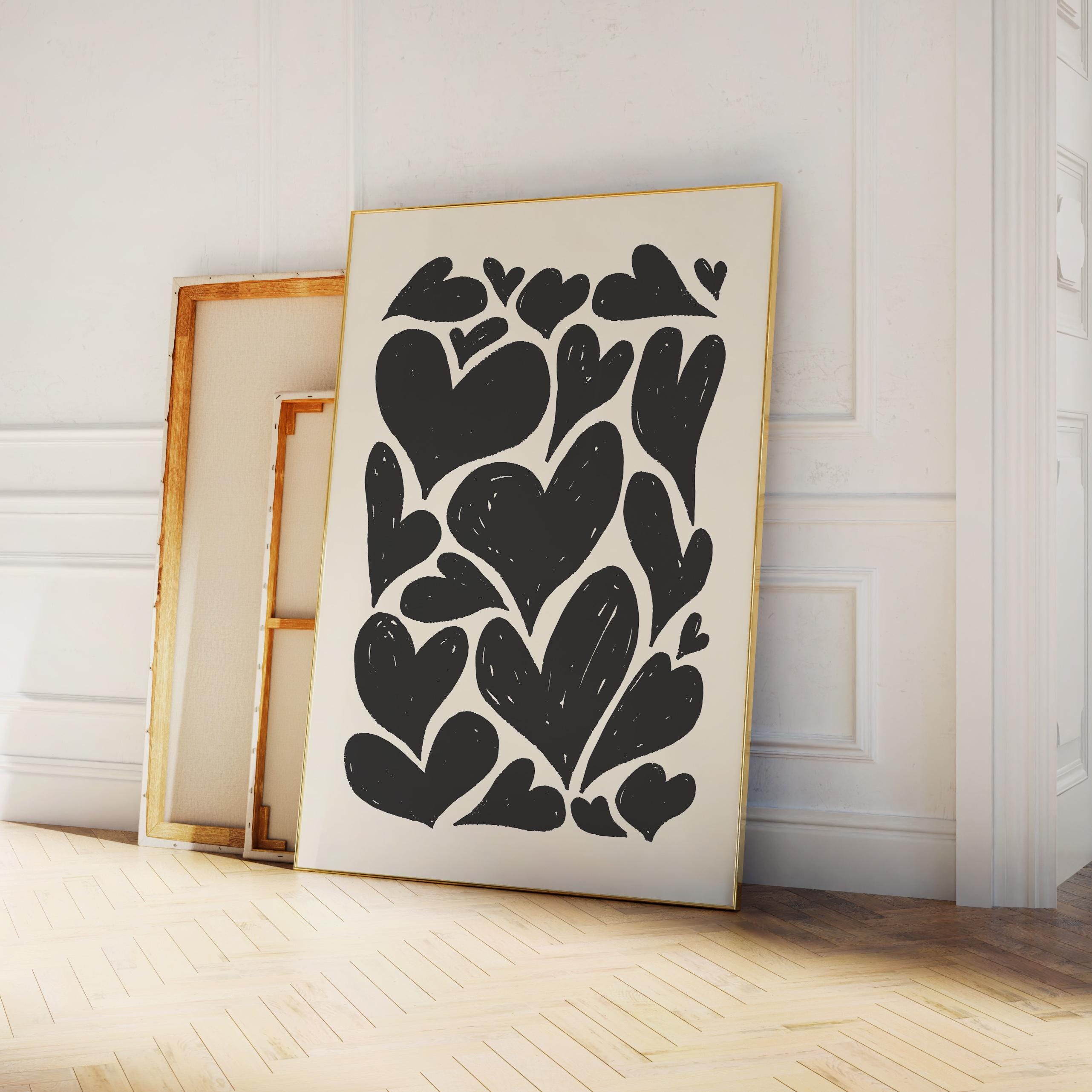 Abstract Hearts Print - Image 2