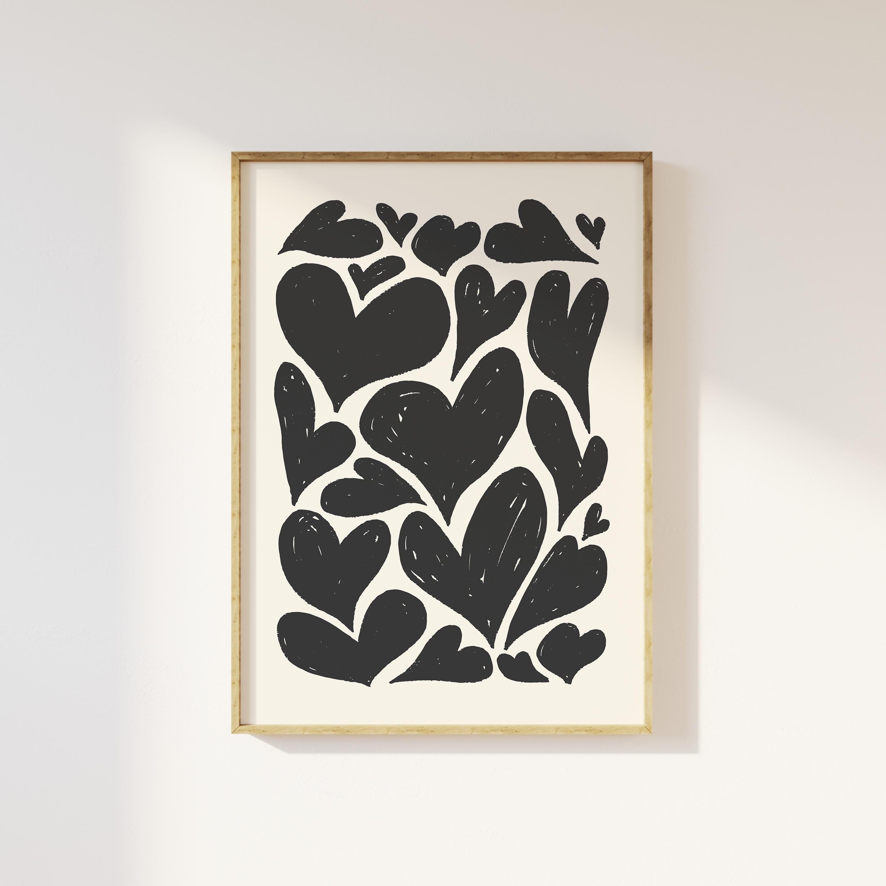 Abstract Hearts Print - Image 4