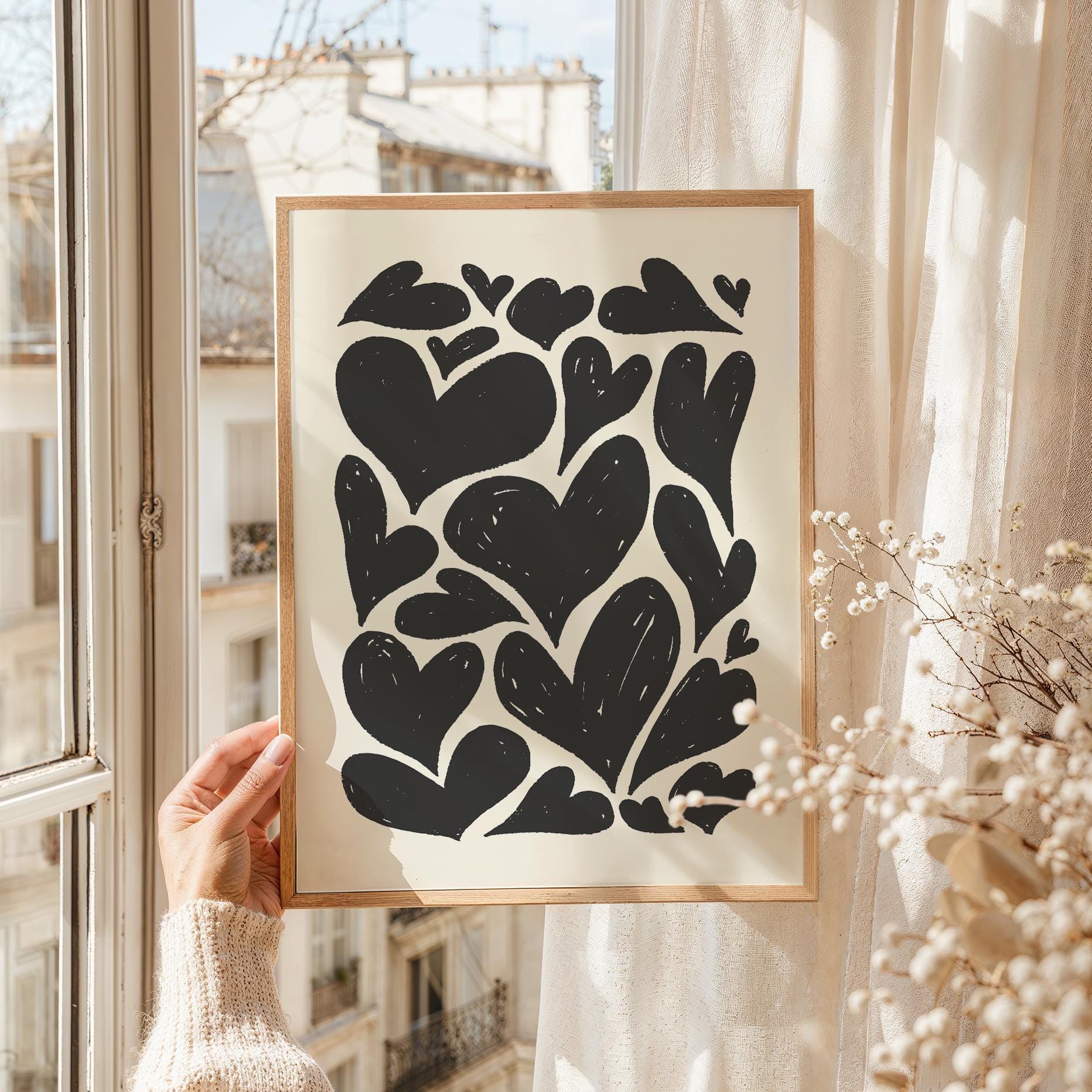 Abstract Hearts Print - Image 5