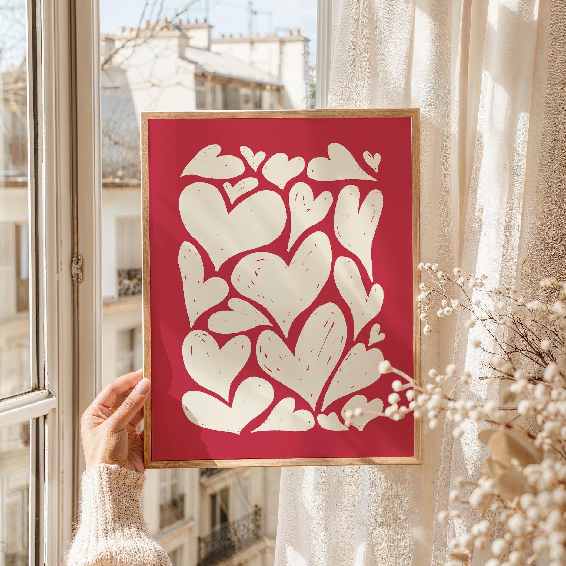 Abstract Hearts Print - Image 3