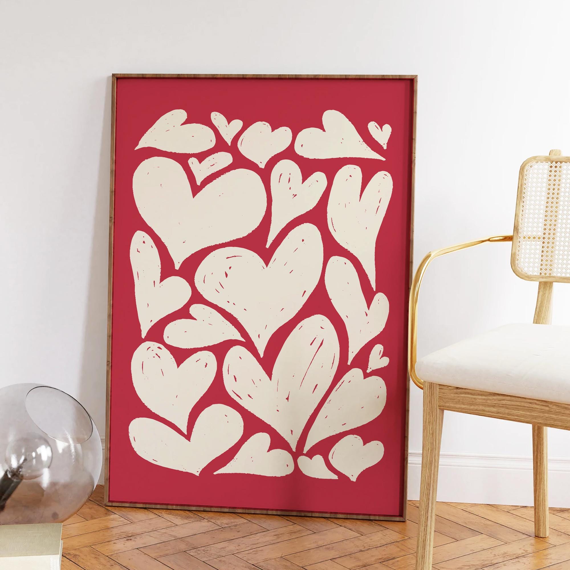 Abstract Hearts Print - Image 5