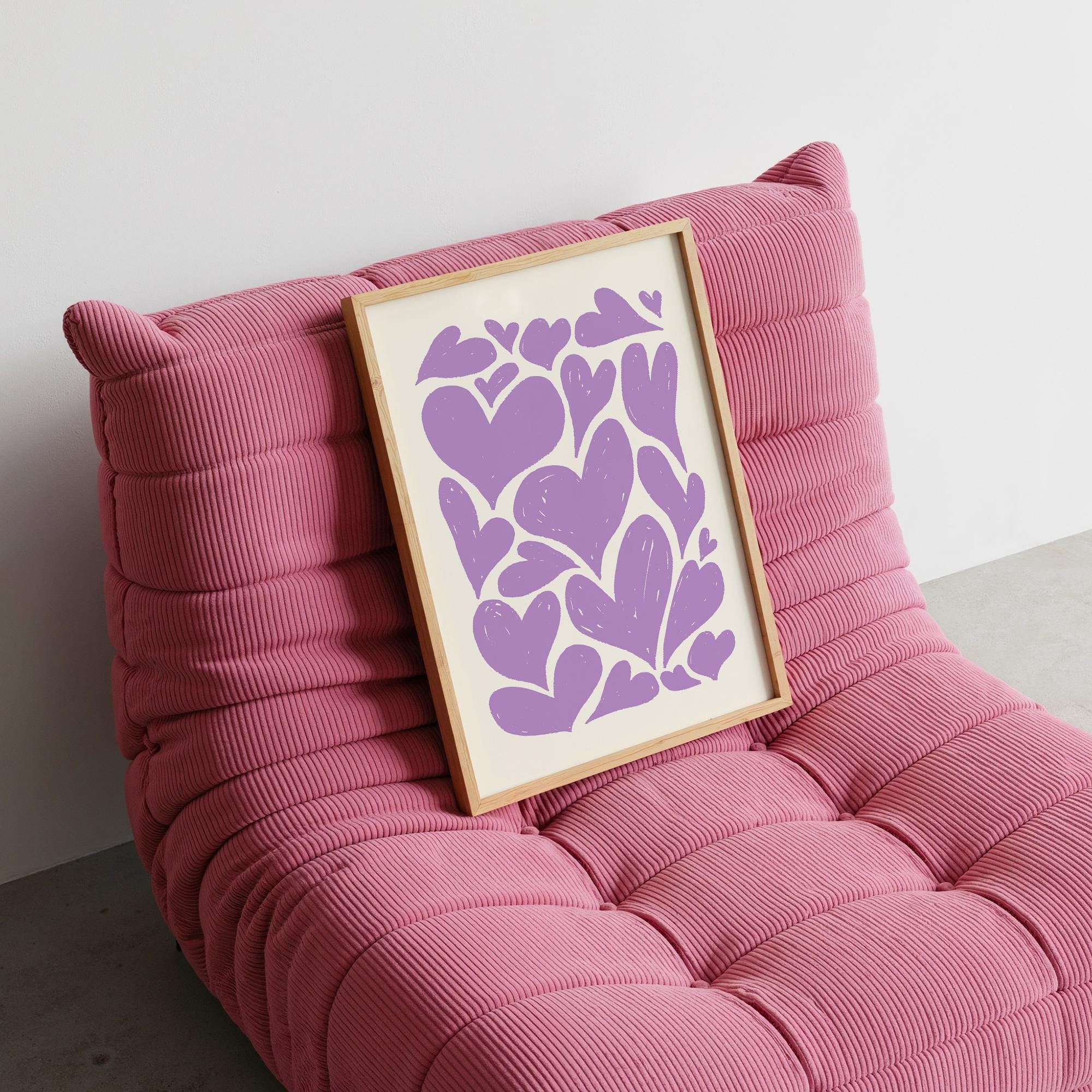 Abstract Hearts Print - Image 2