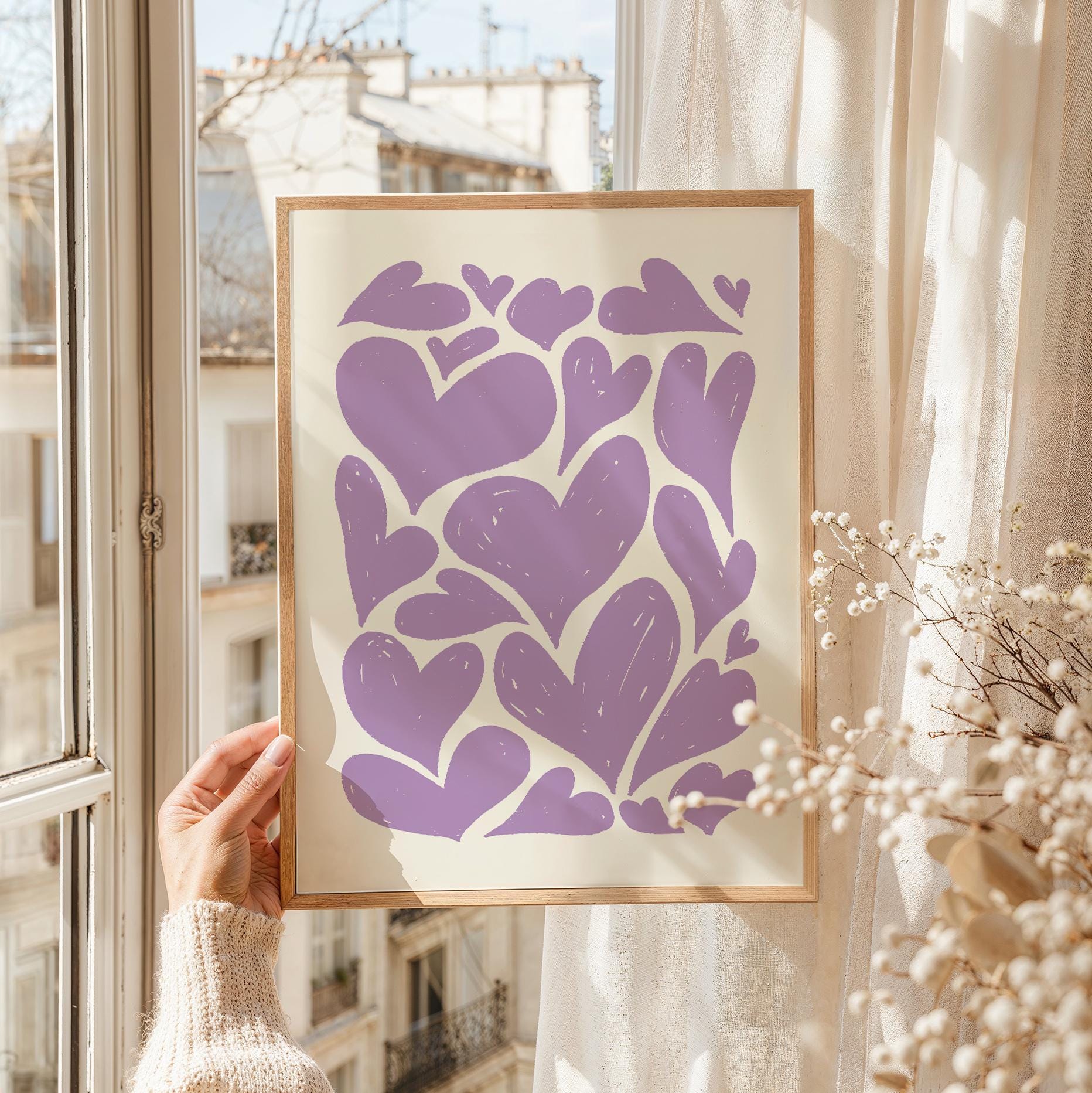 Abstract Hearts Print - Image 3
