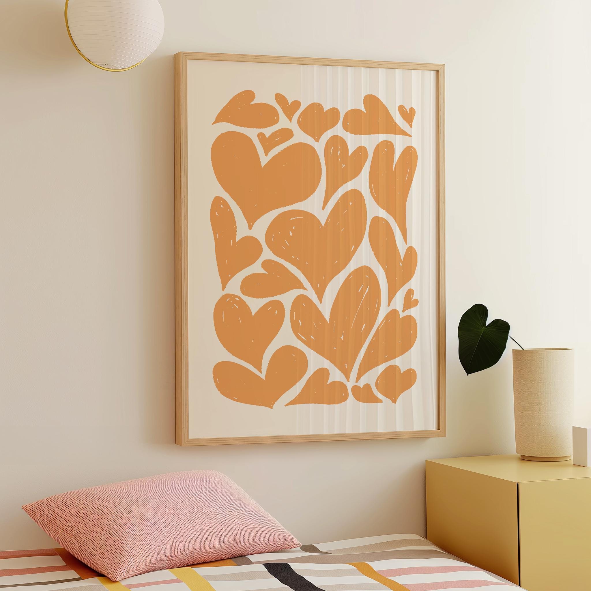 Abstract Hearts Print - Image 2