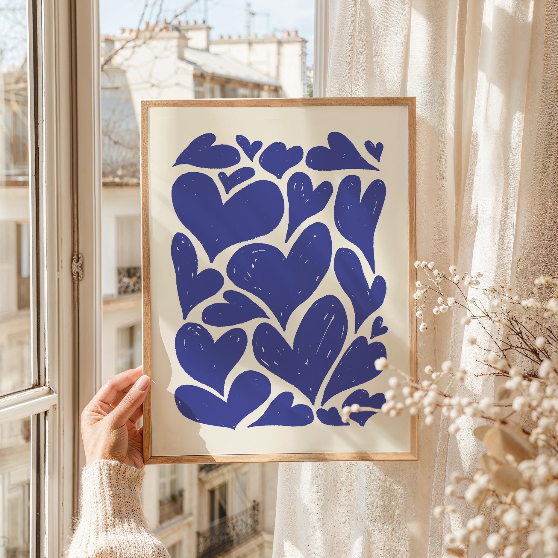 Abstract Hearts Print - Image 4