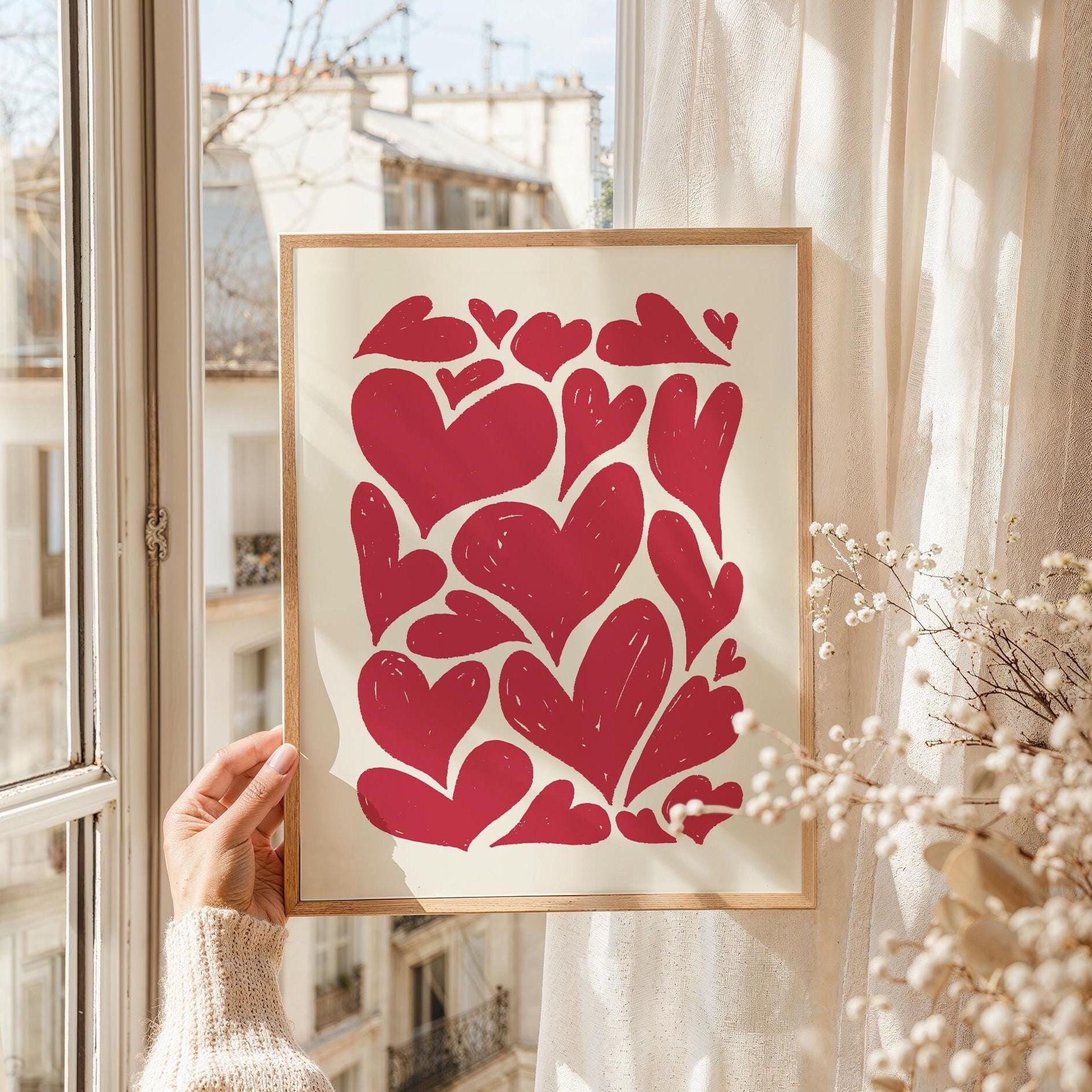 Abstract Hearts Print - Image 2