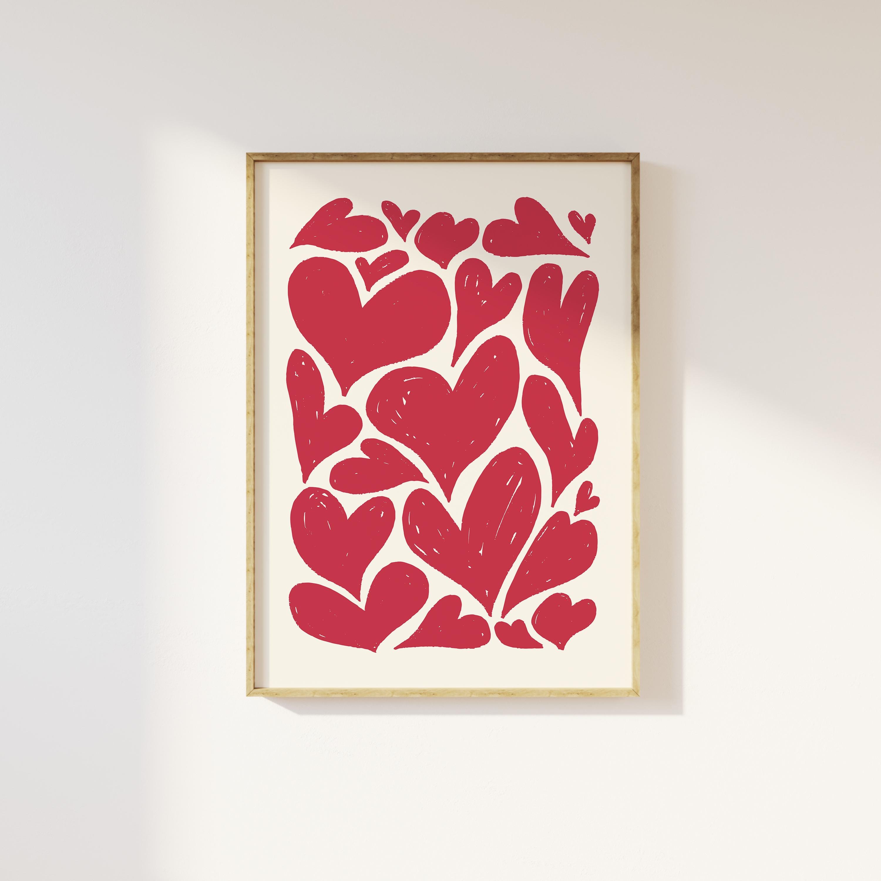 Abstract Hearts Print - Image 3