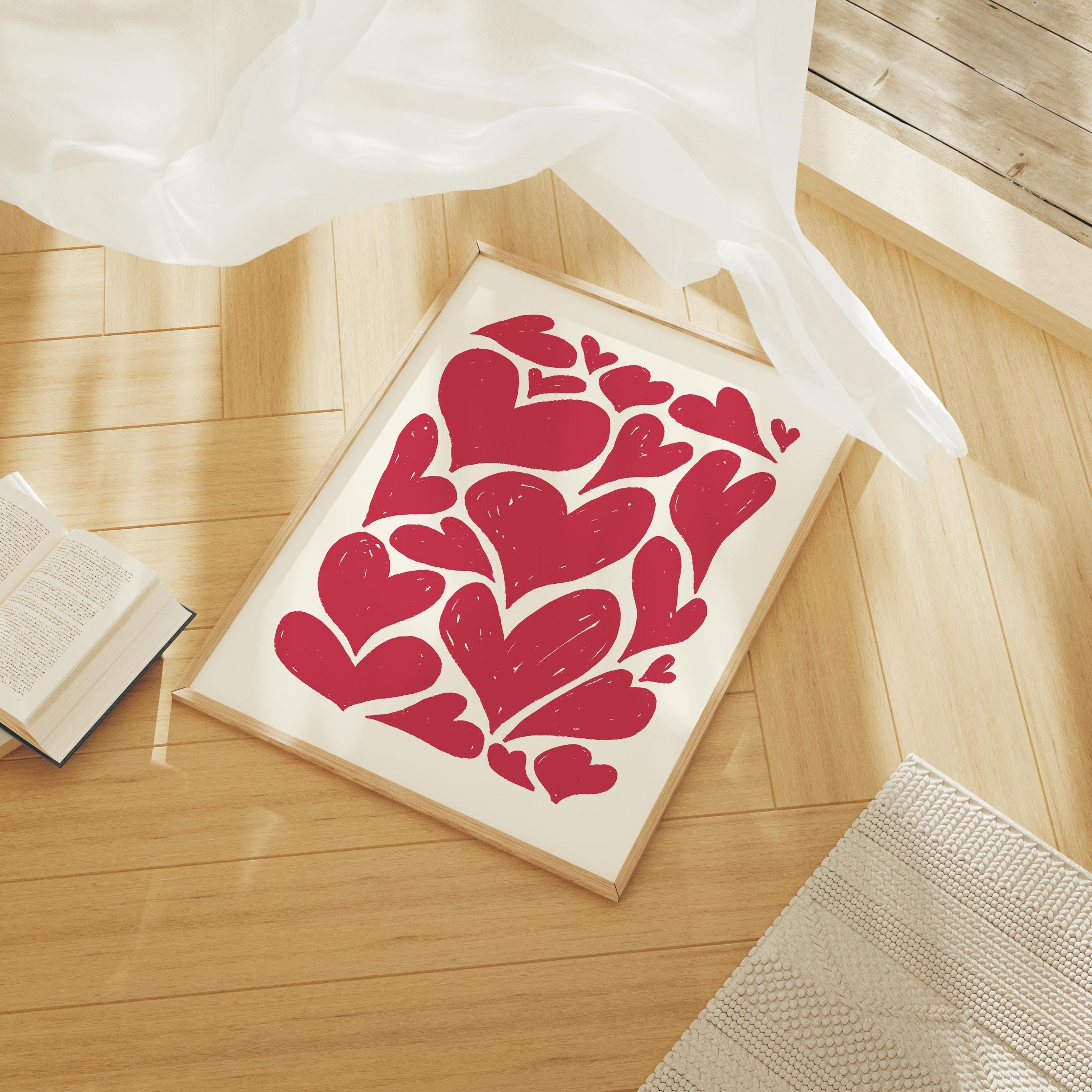 Abstract Hearts Print - Image 4