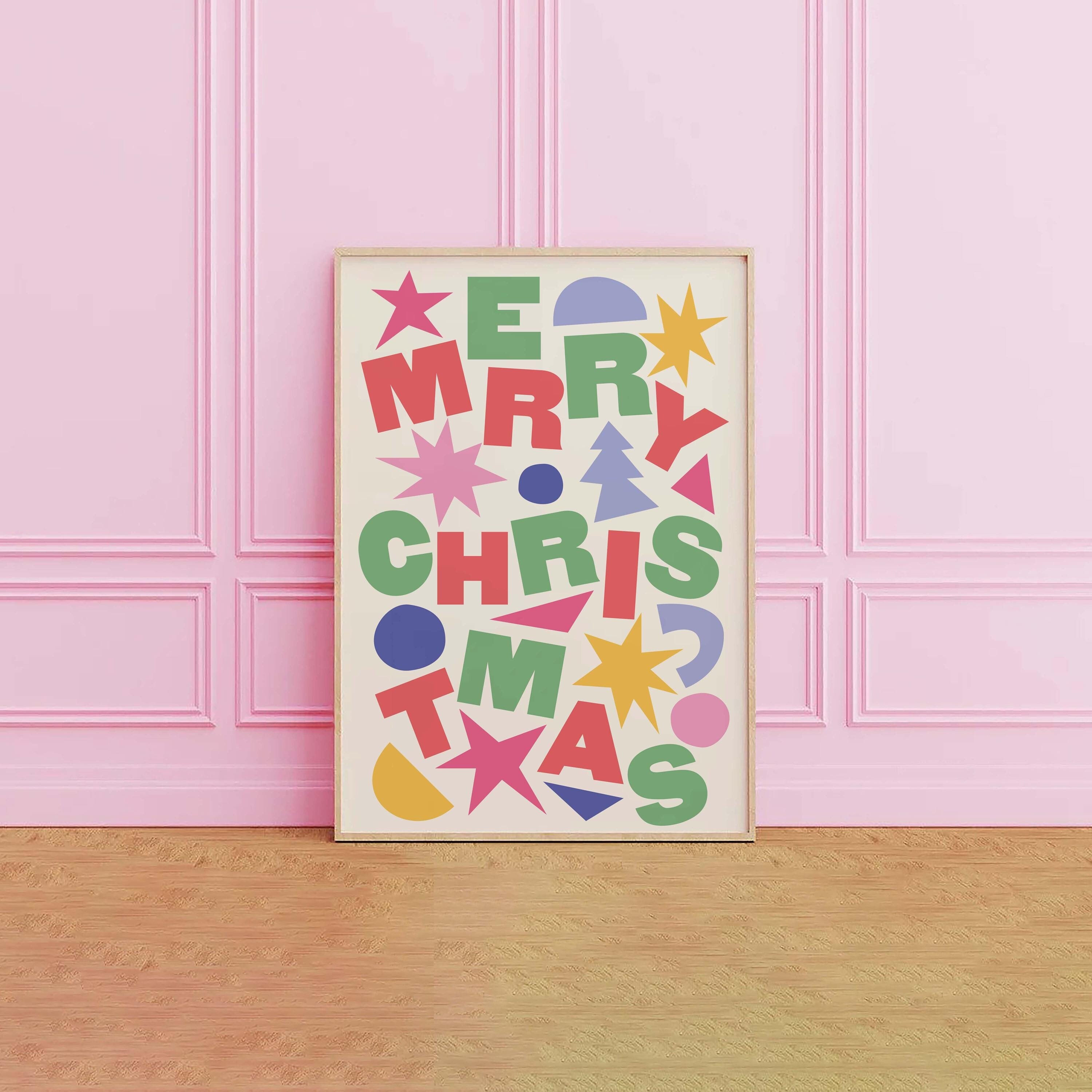 Abstract Merry Christmas Print - Image 2