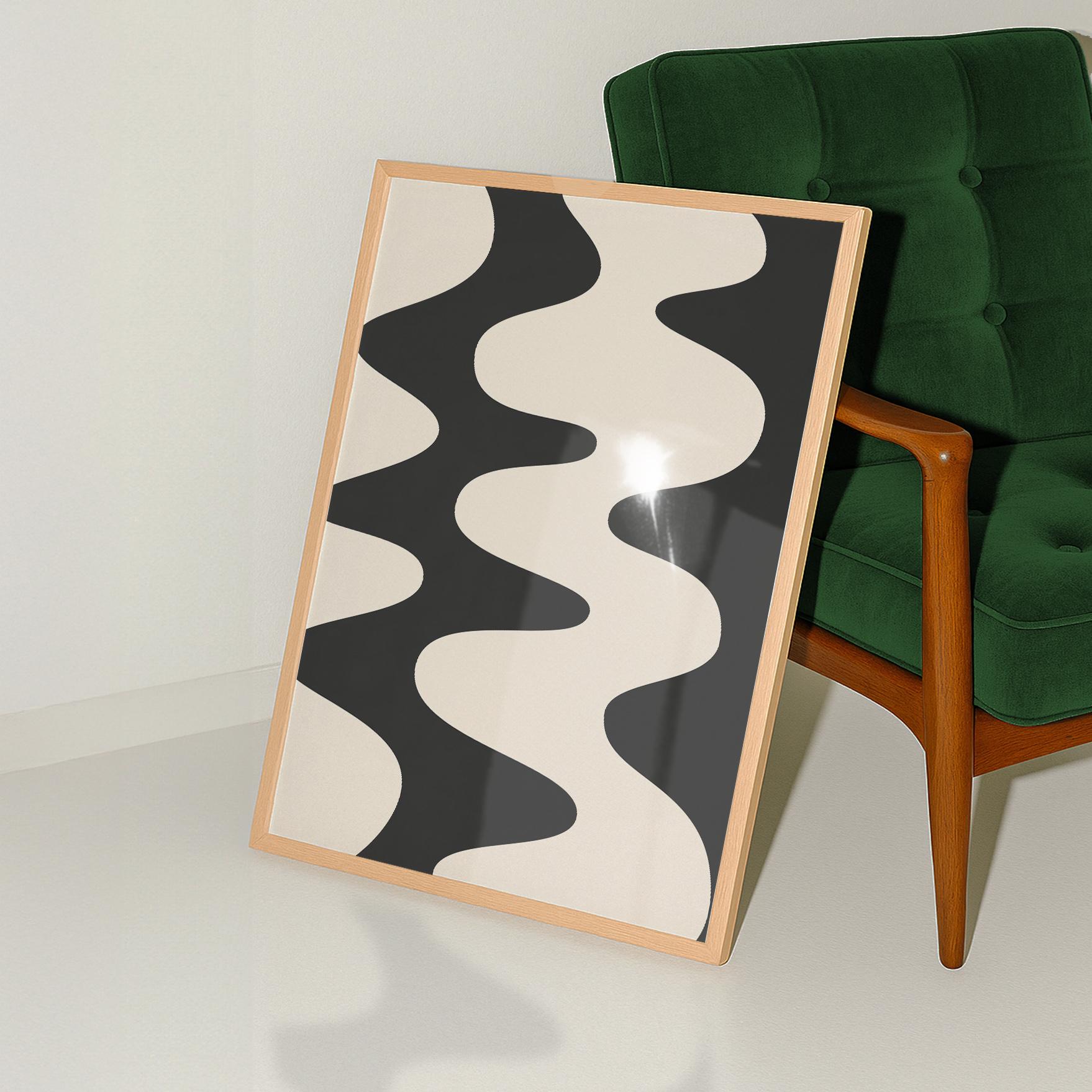 Abstract Wave Print - Image 5
