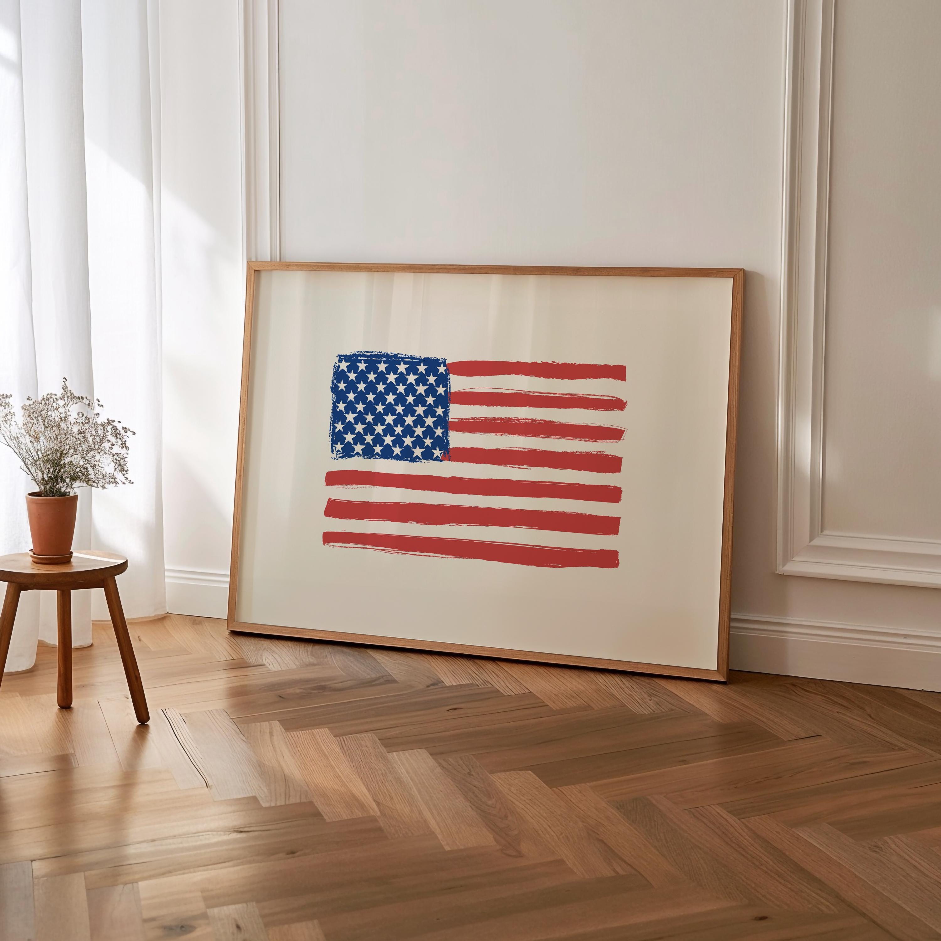 American Flag Print