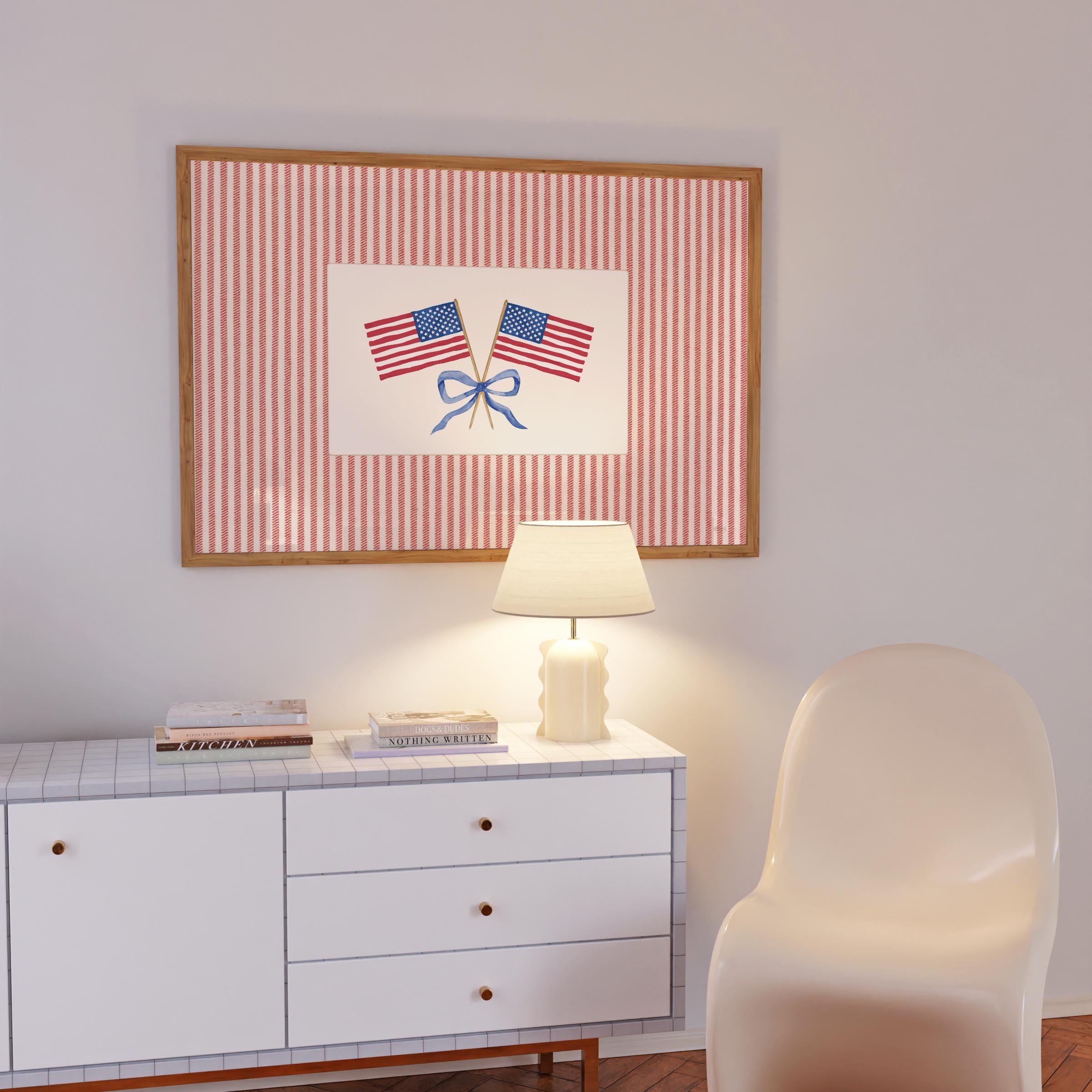 American Flag Print