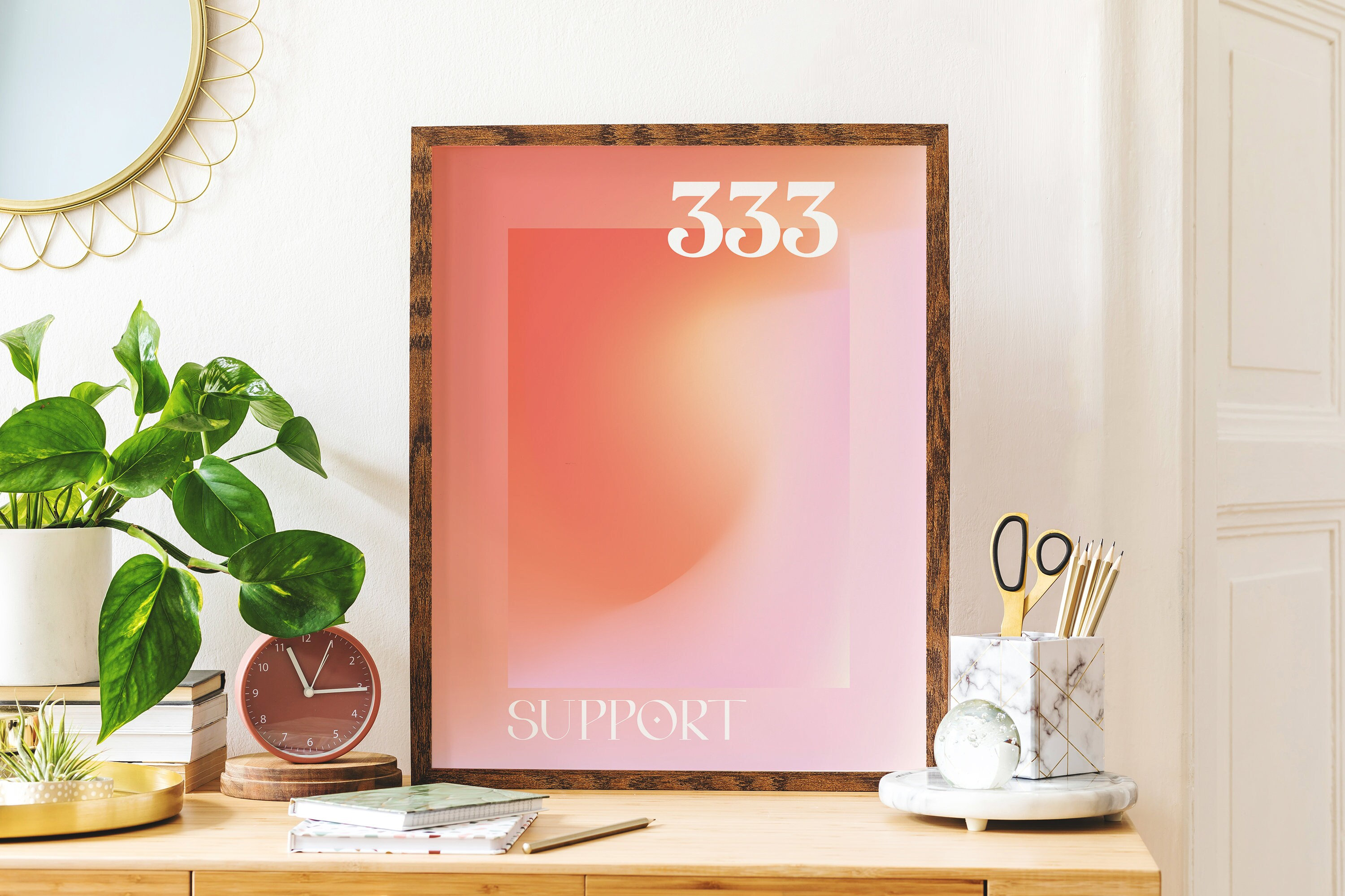 Angel Number 333 Support Print