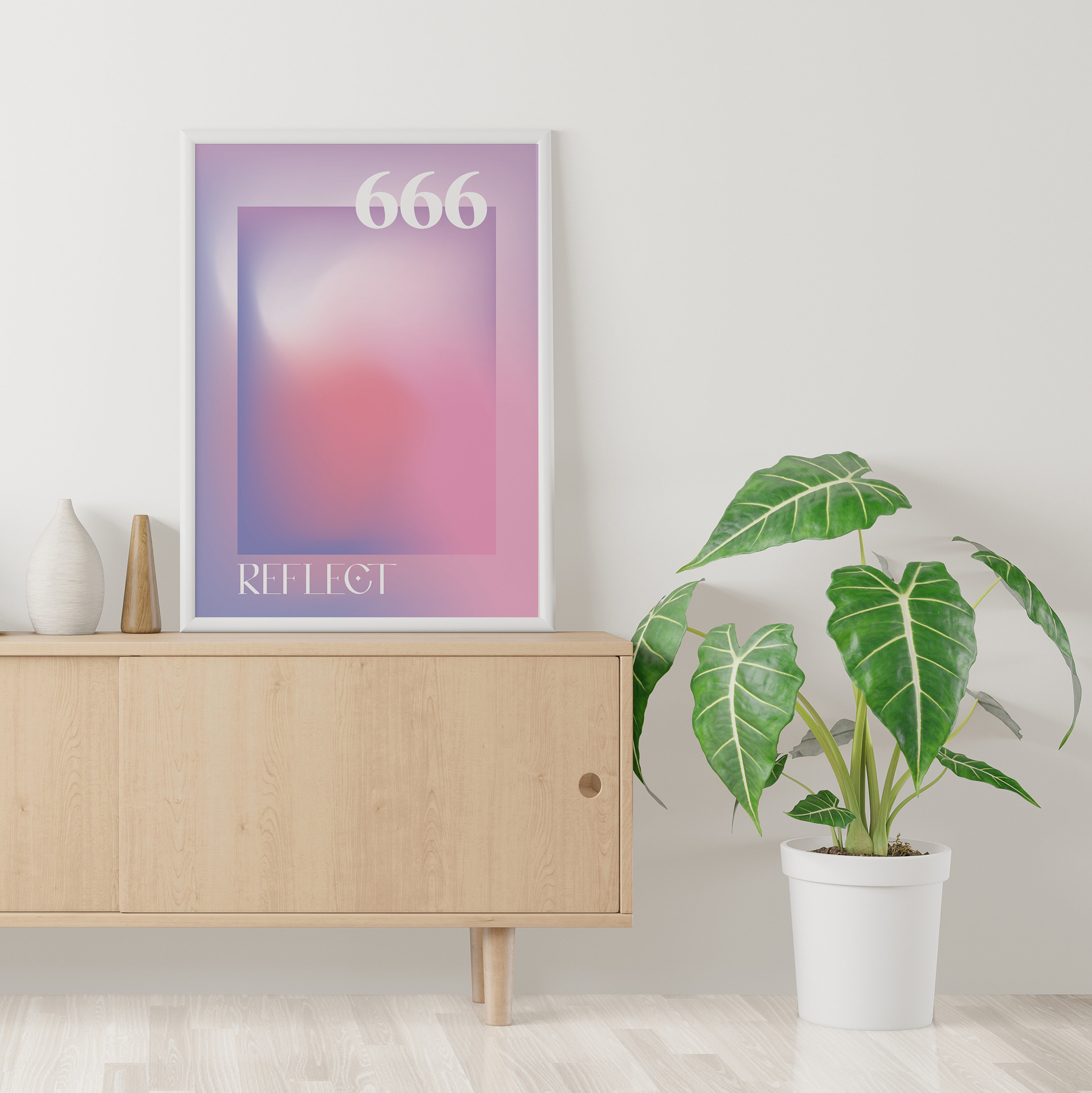 Angel Number 666 Reflect Print - Image 4