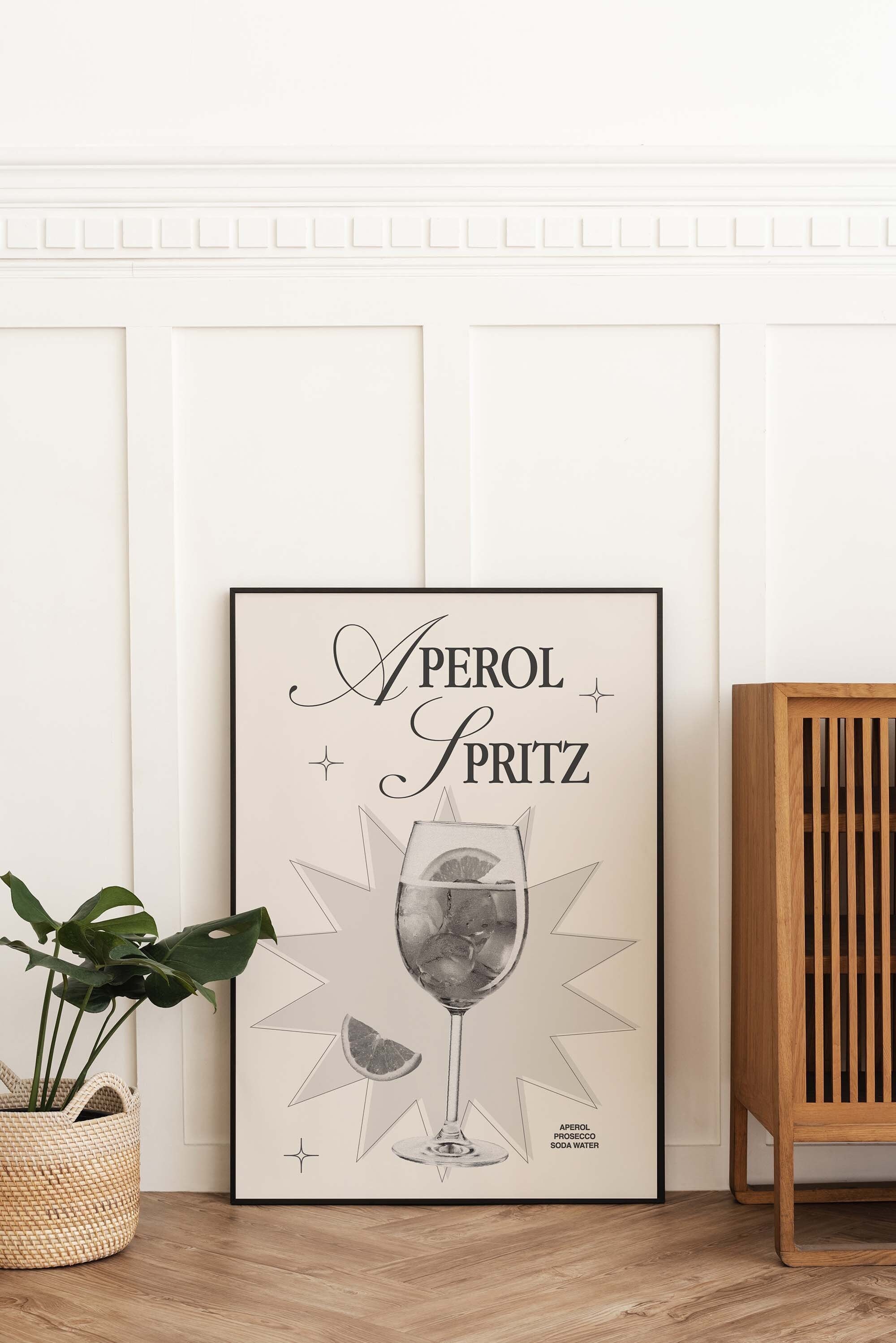 Aperol Spritz Cocktail Print